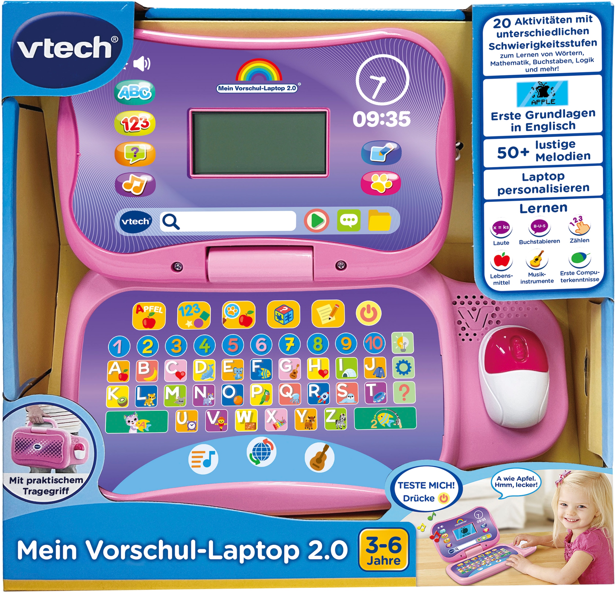 Ordi VTech Genius Kid - Rose - VTech