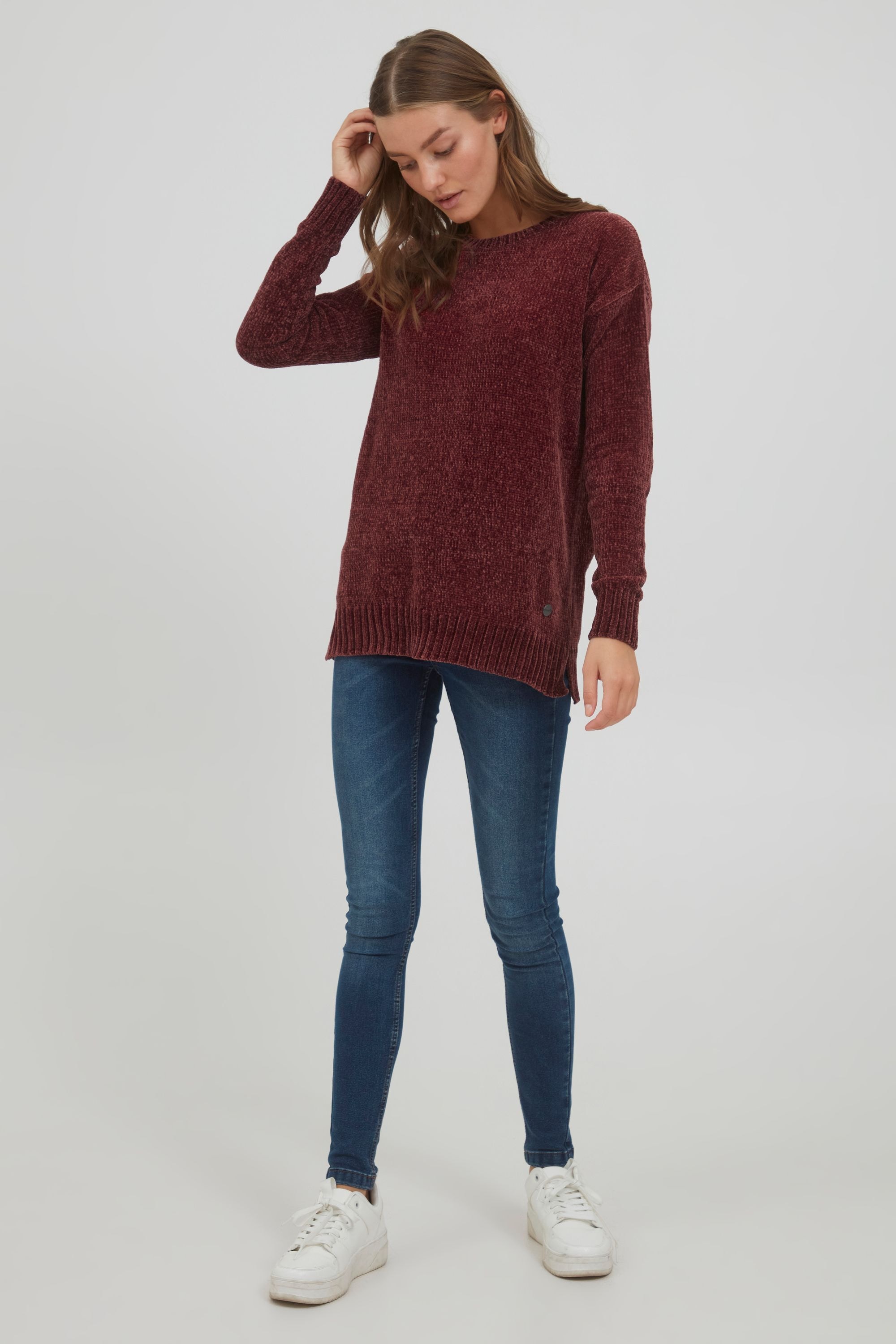 OXMO Strickfleece-Pullover »Strickpullover OXElvina«