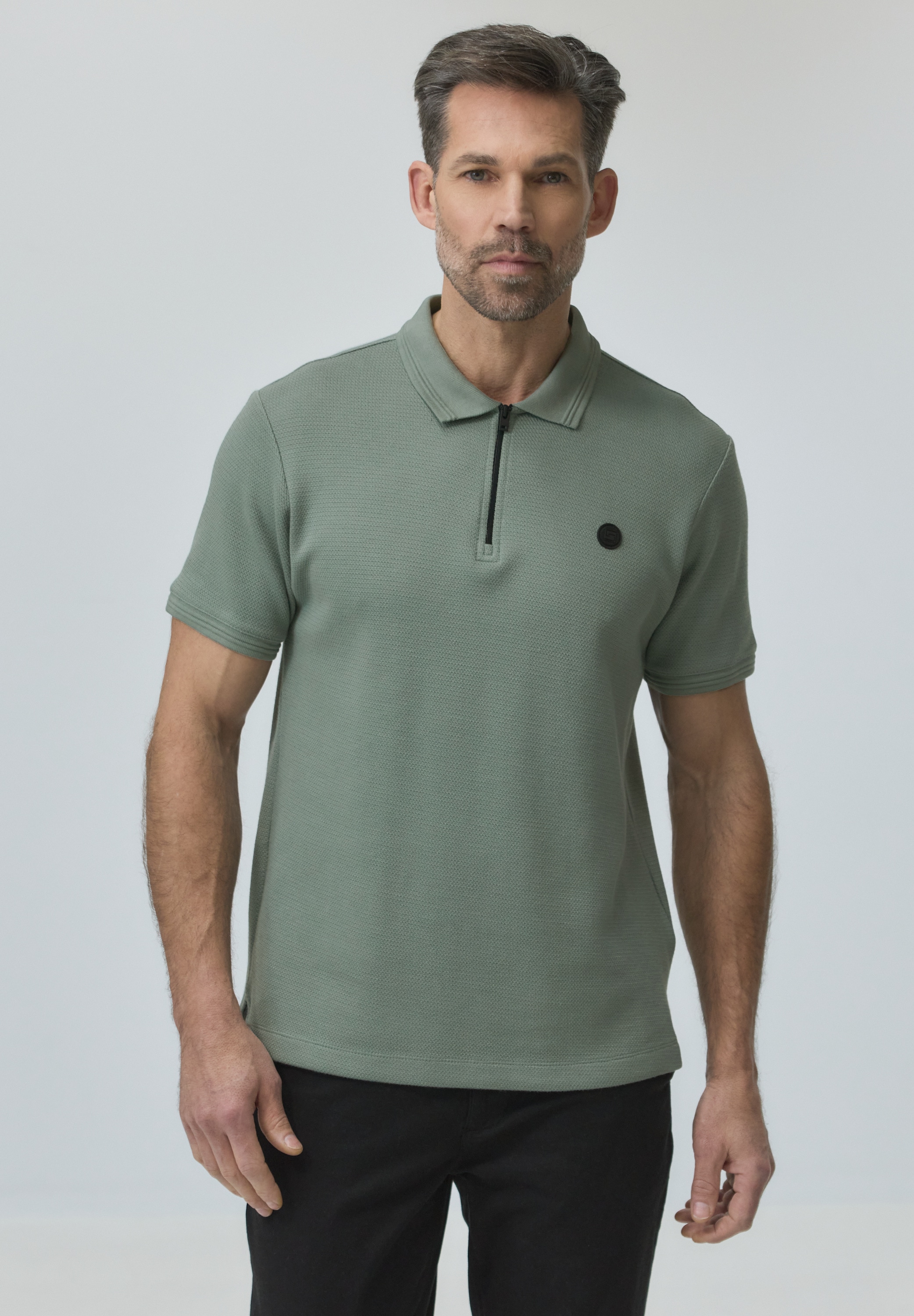 STREET ONE MEN Poloshirt im soften Baumwoll-Mix günstig online kaufen