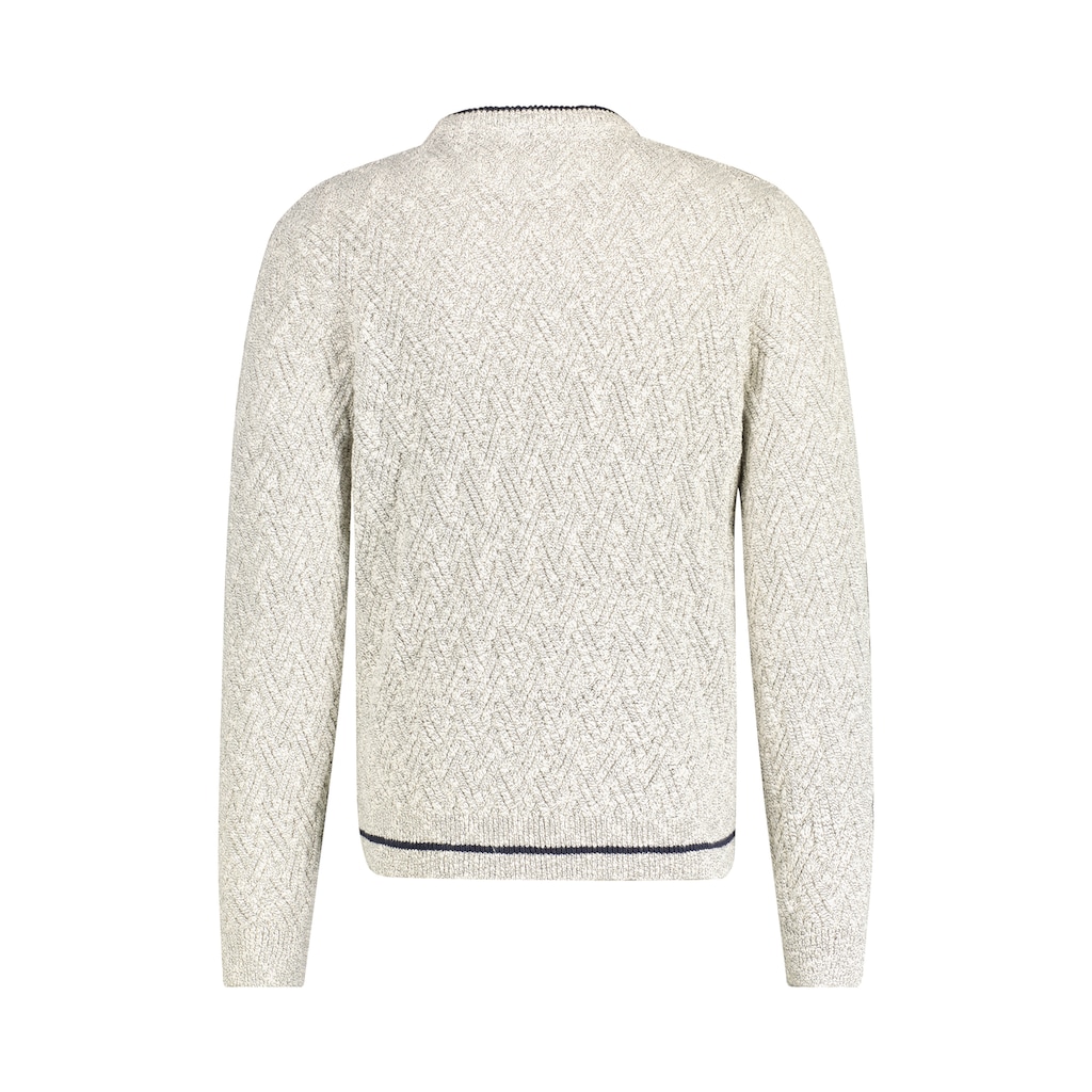 LERROS Strickpullover »LERROS Crewneck Stricker mit Rautenmuster«