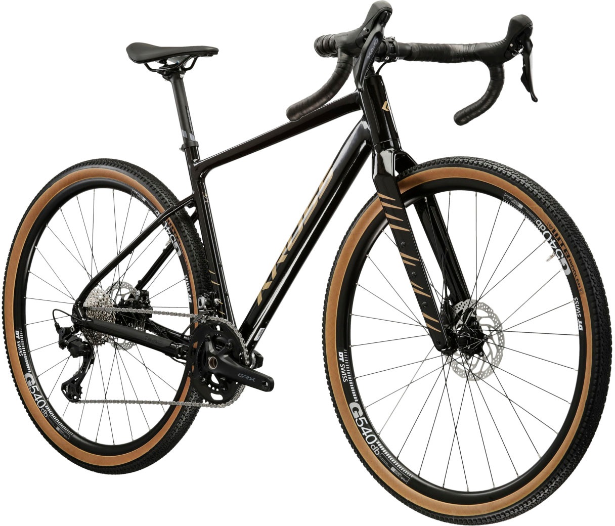 KROSS Gravelbike "Esker 6.0", 48cm, 28 Zoll (71,12cm) hinten: 28 Zoll (71,12cm), schwarz, Fahrräder