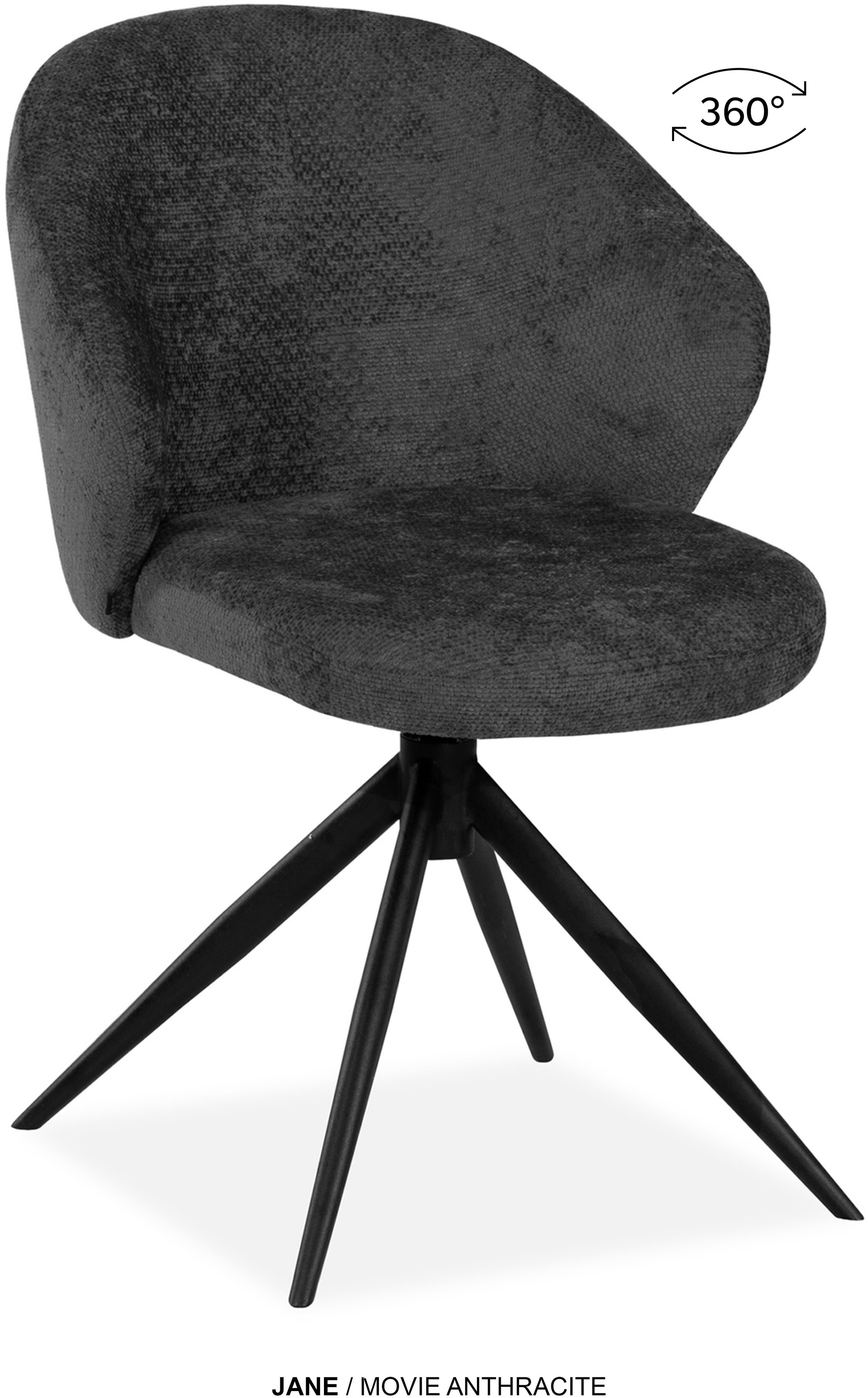 OMG Design Esszimmerstuhl "Jane" (Set) 2 Stk. Stoff Drehstuhl mit auto-retu günstig online kaufen