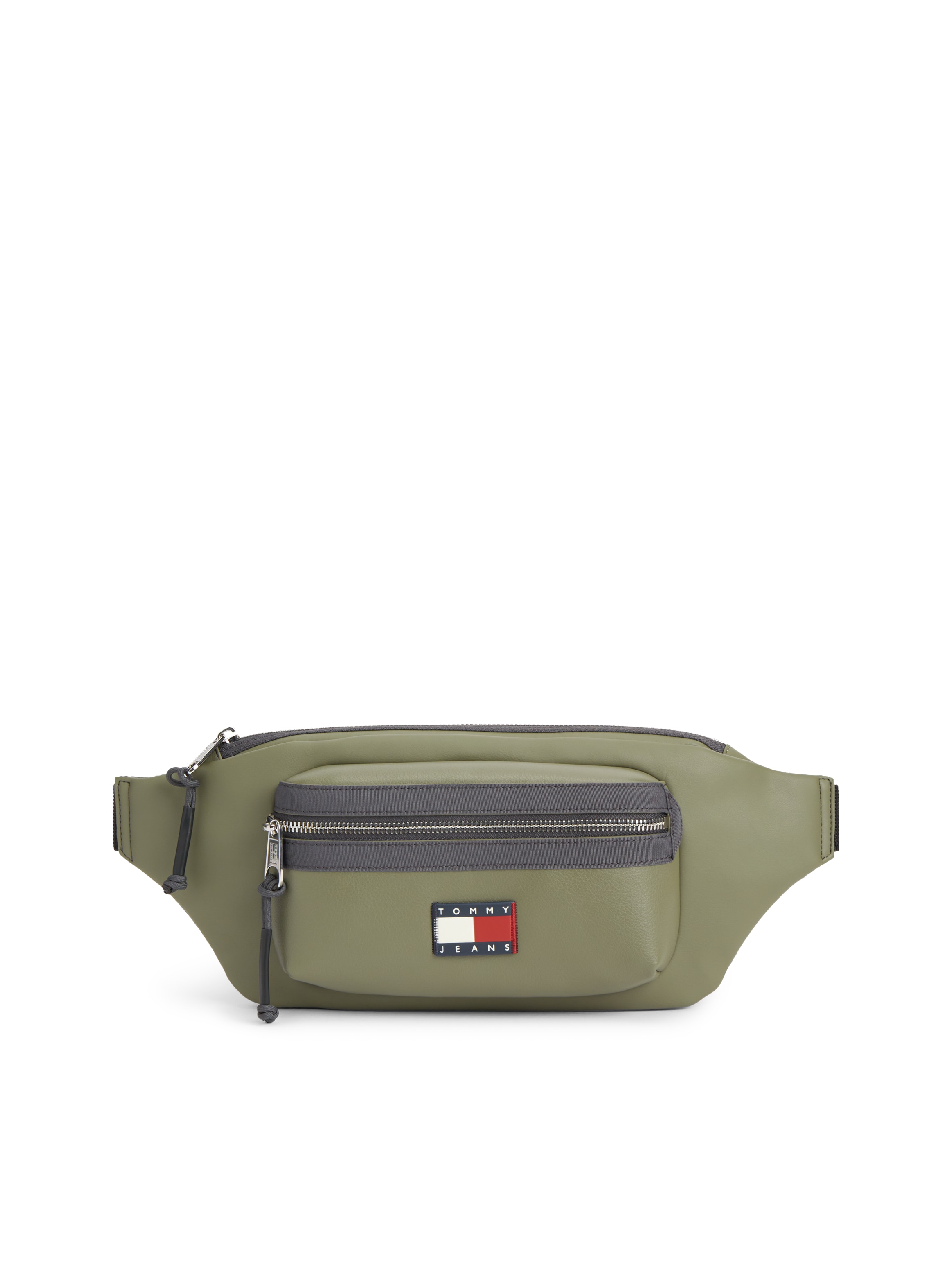 Tommy Jeans Bauchtasche "TJM ELEVATED PU BUMBAG" Unisex Gürteltasche, Crossbody Bag mit Logo-Aufnäher