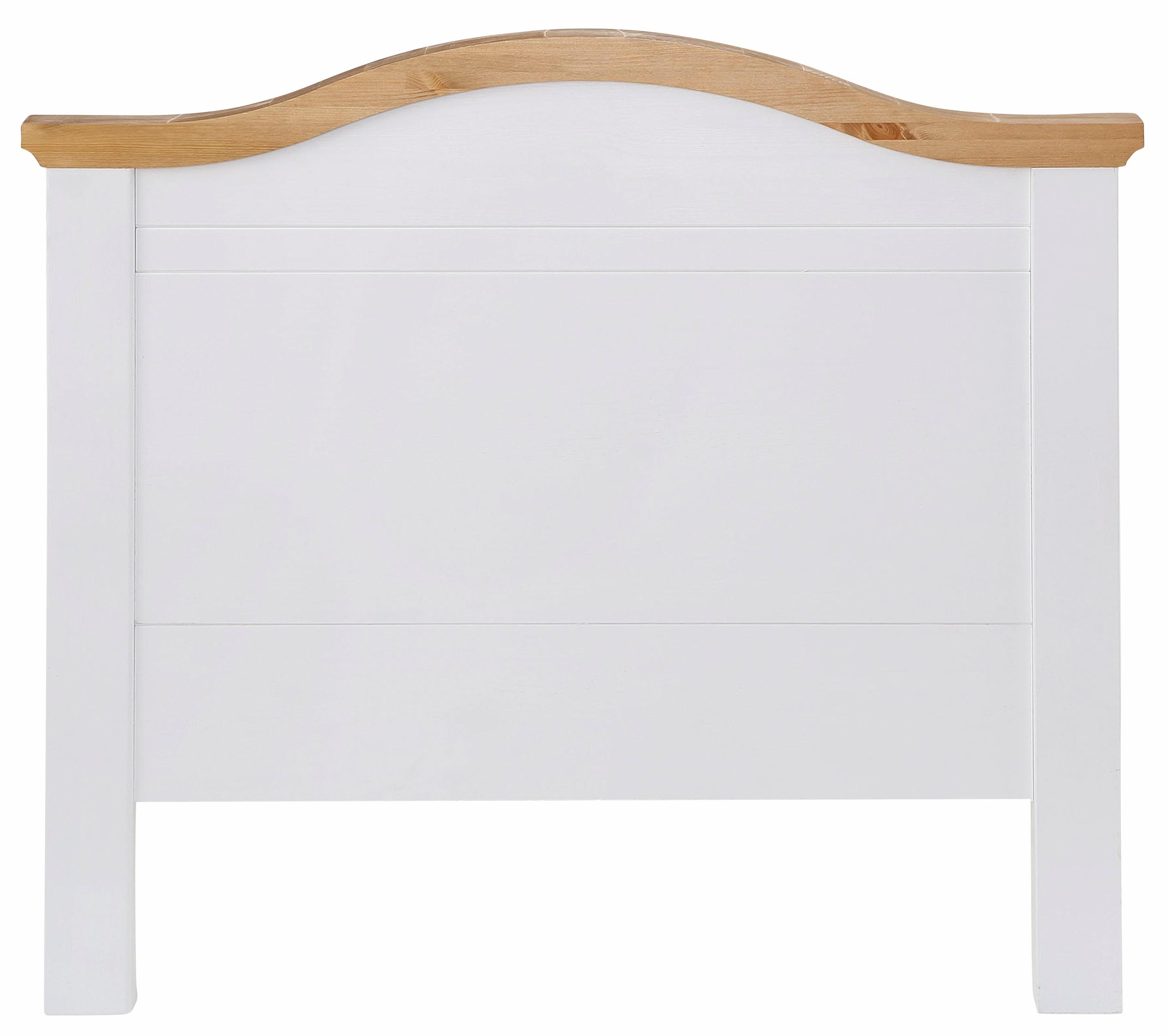 Home affaire Massivholzbett »Graz, hohe Belastbarkeit, klassischer Landhausstil, FSC® zertifiziert«, (Breite/Belastbarkeit 180cm/220 KG, 90cm/=120KG), mit dekorativen Fräsungen, inklusive Lattenrost