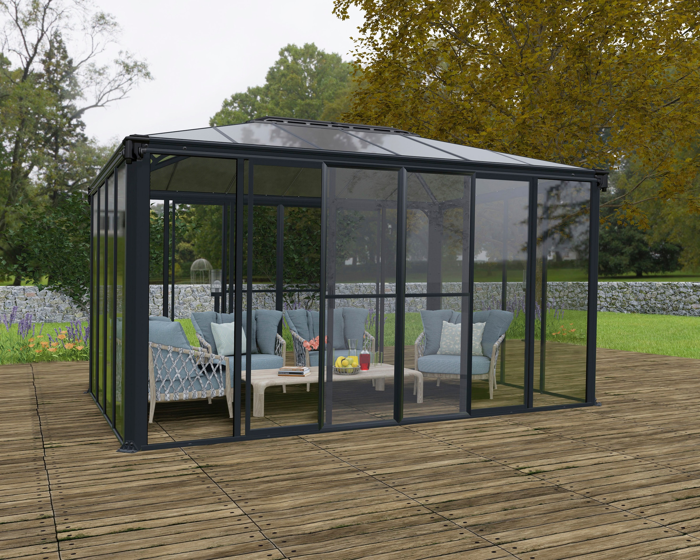 Palram - Canopia Pavillon »Geschlossen, Ledro«, 430 x 295,5 cm
