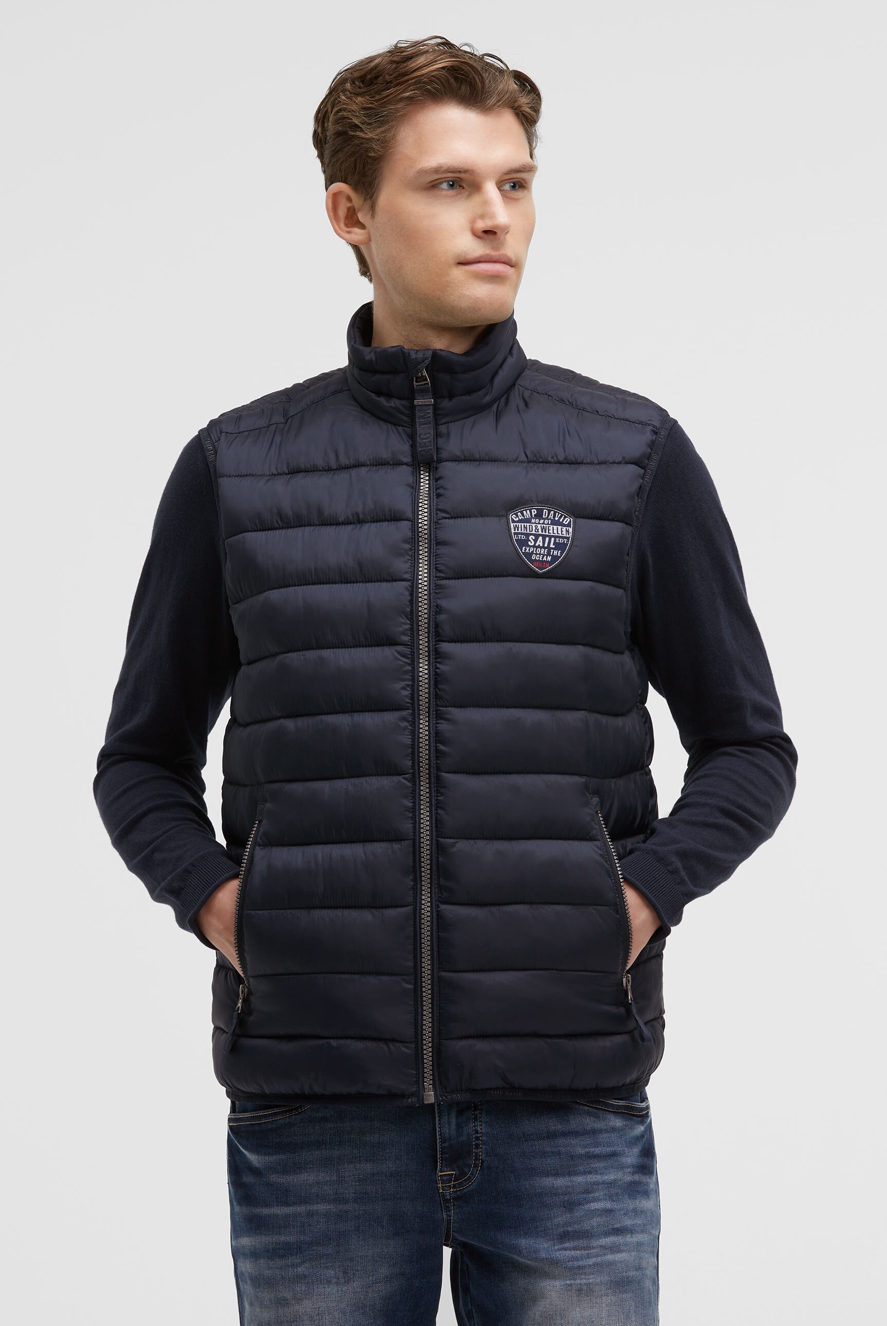 Thumbnail - CAMP DAVID Steppweste mit elastischem Saumabschluss