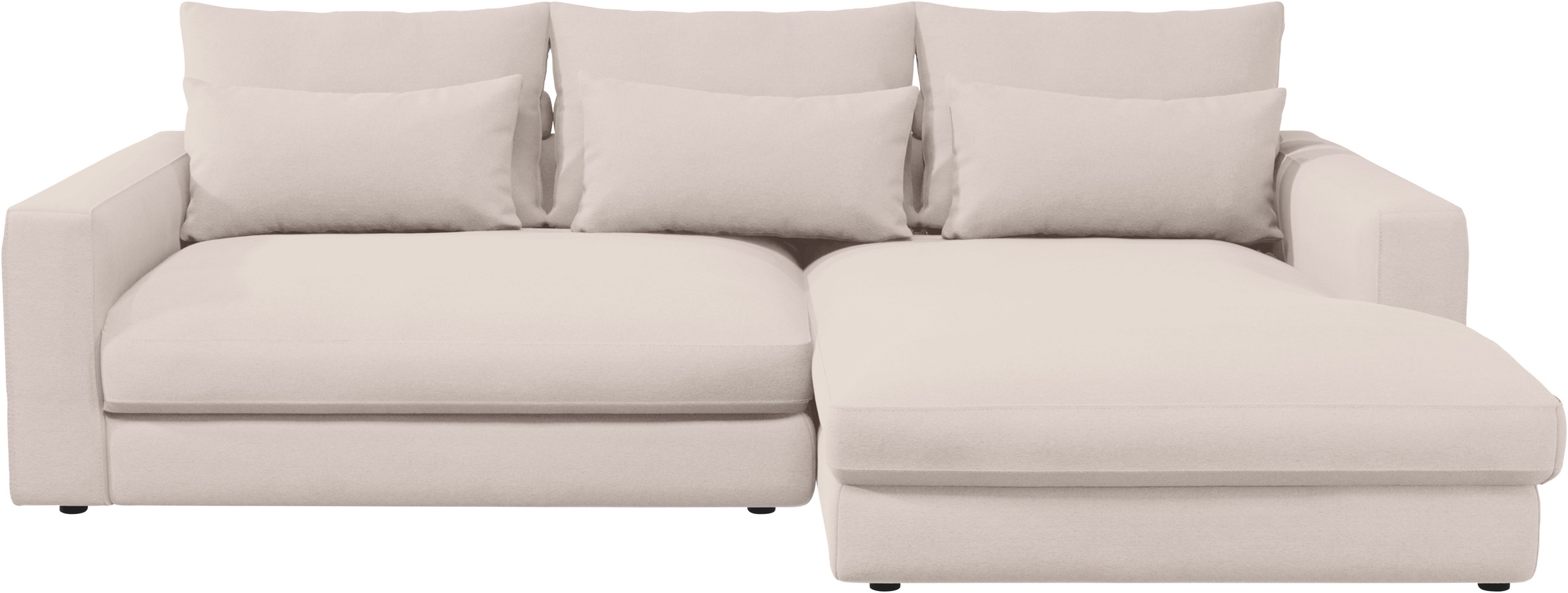 Home affaire Ecksofa "Darwin, viele Kissen, extra tiefe Sitzfläche, 271/89/ günstig online kaufen