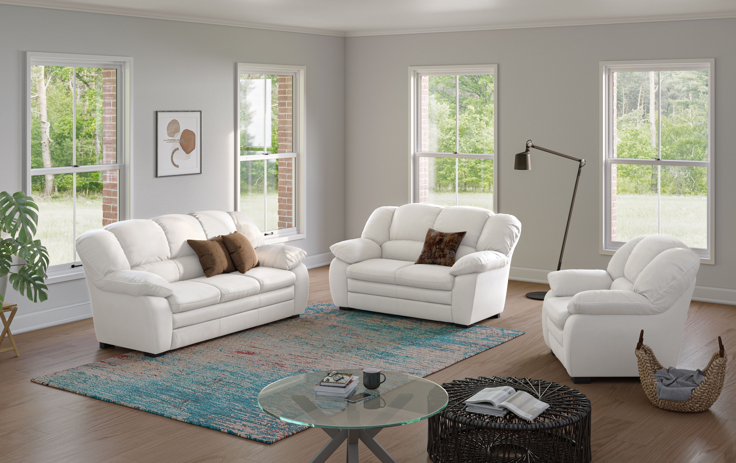 COTTA Polstergarnitur "Casino, Sofa Set, 3-2-1 Sitzer, Wohnzimmer Garnitur" günstig online kaufen