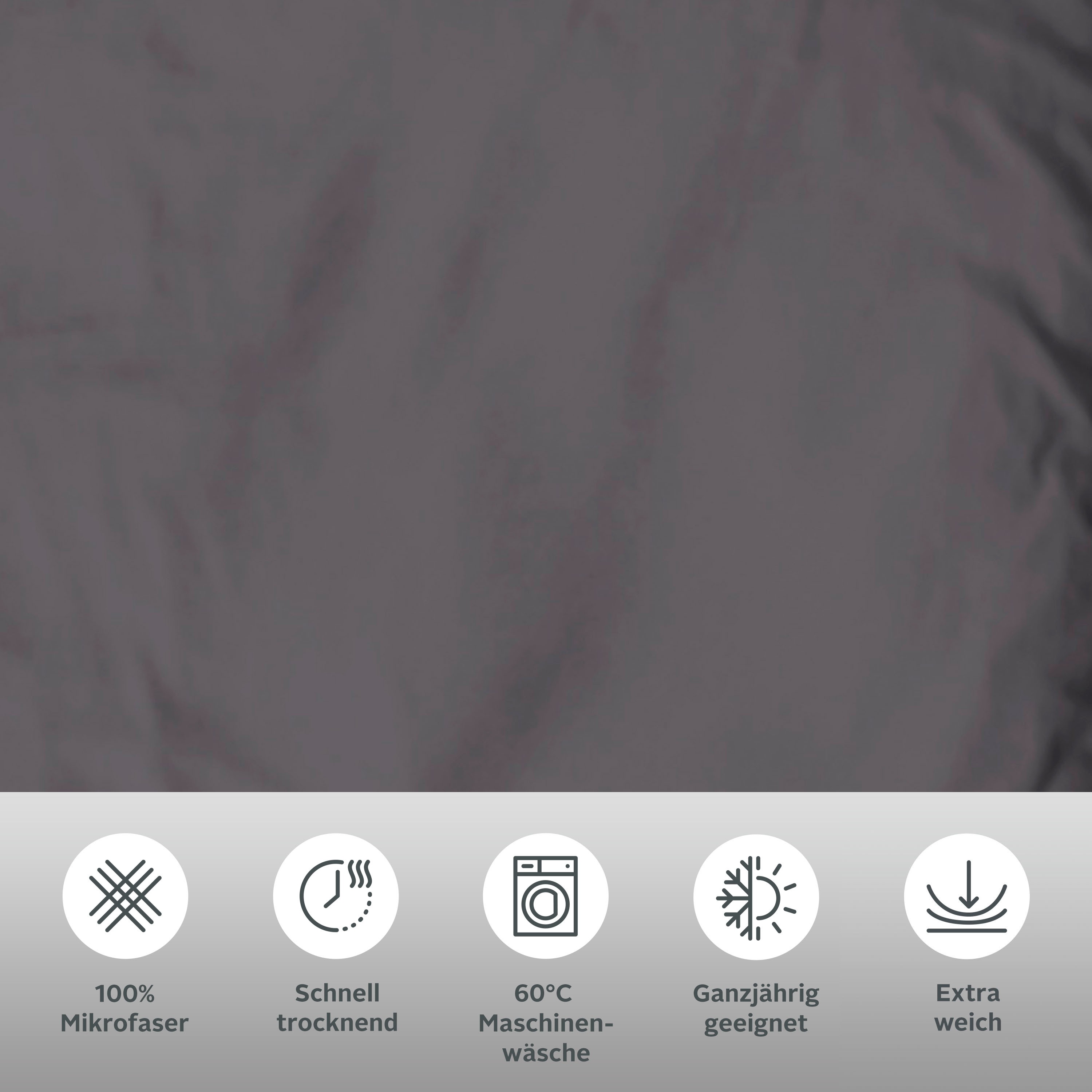 Thumbnail - OTTO home Bettwäsche "Desner" 3 Premium Qualität, 100 % Polyester, sehr weich, uni, ab 135x200 cm