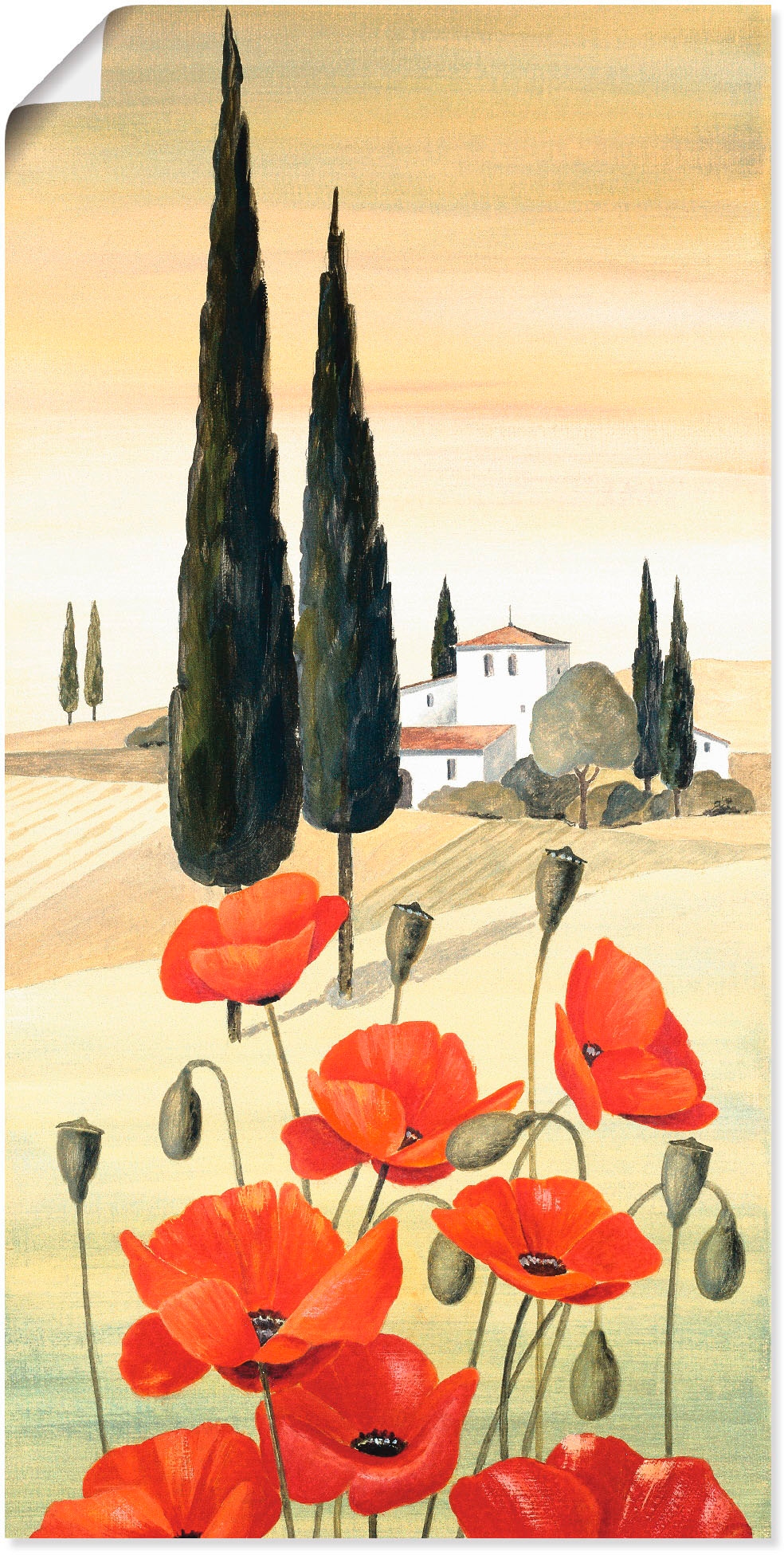 Artland Wandbild »Blumen Zusammensetzung II«, Blumen, (1 St.), als Leinwandbild, Poster in verschied. Größen