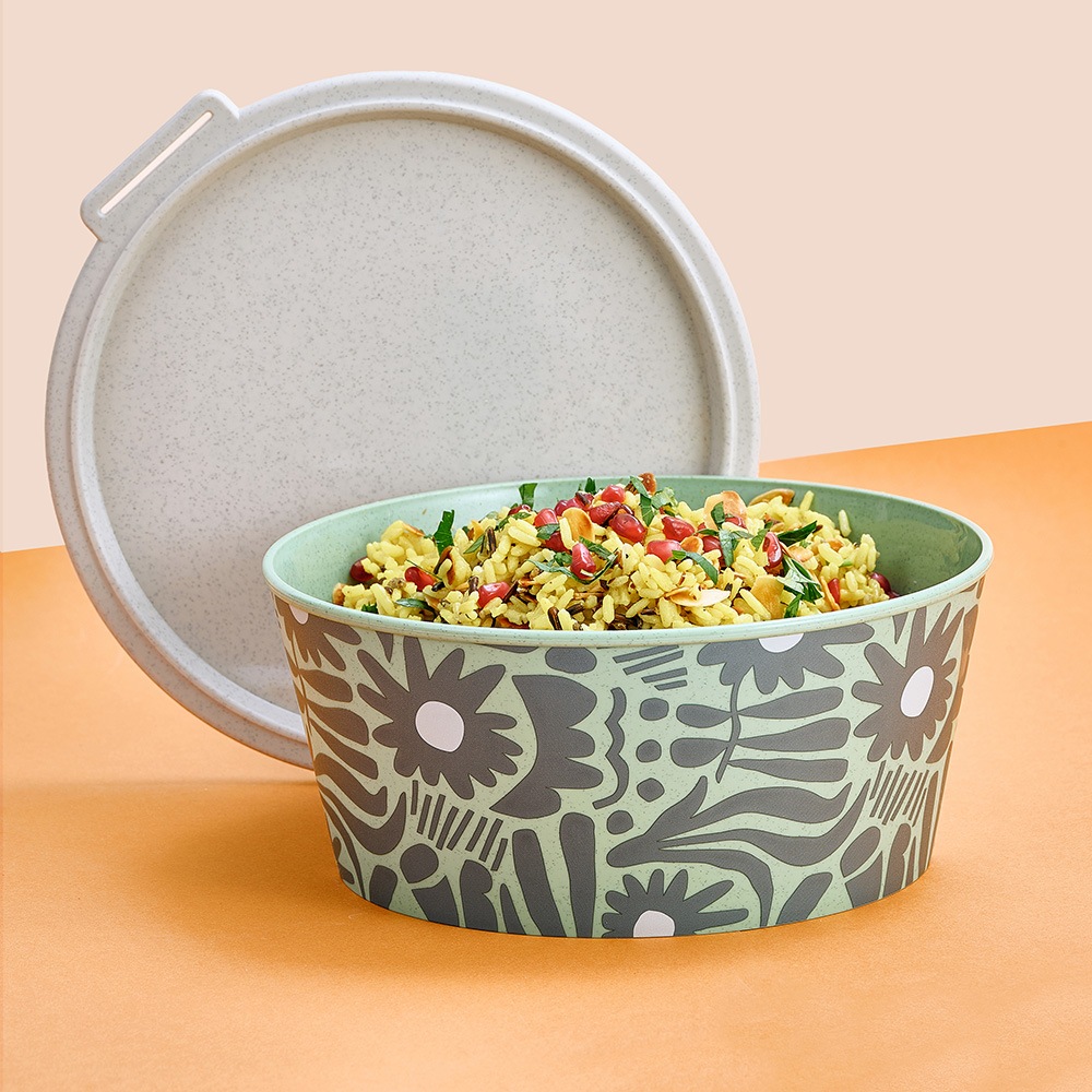 KOZIOL Aufbewahrungsschüssel »BLOMSTER BOX 2,2 BLOOM Schale 2,2l mit Deckel« 1 tlg.