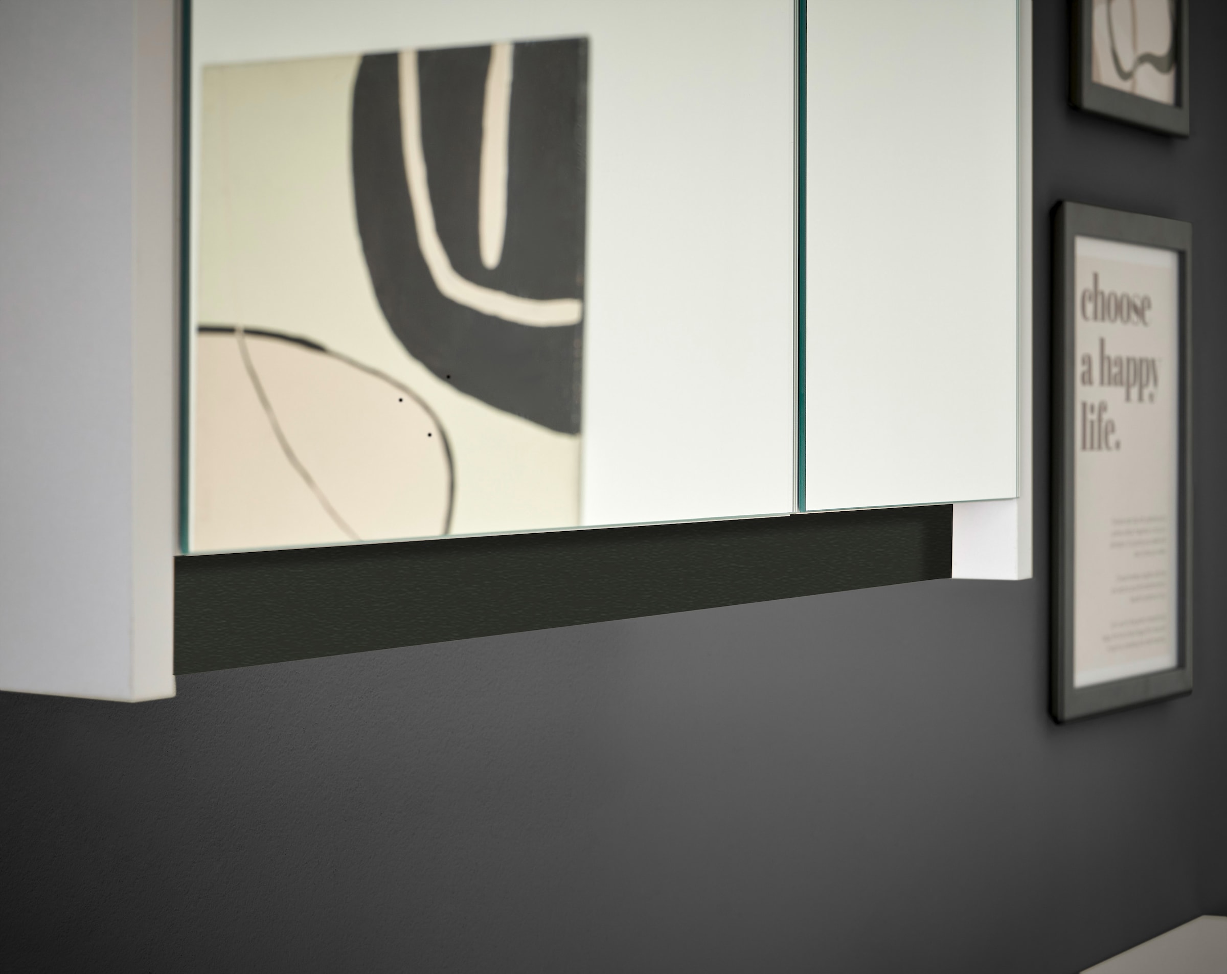 BASIC by Balculina Badezimmerspiegelschrank »Avanto B/H/T 60x70x20 cm« 1 Stk. tlg. Breite 60cm, Softclose für Türen, FSC-Mix 70%