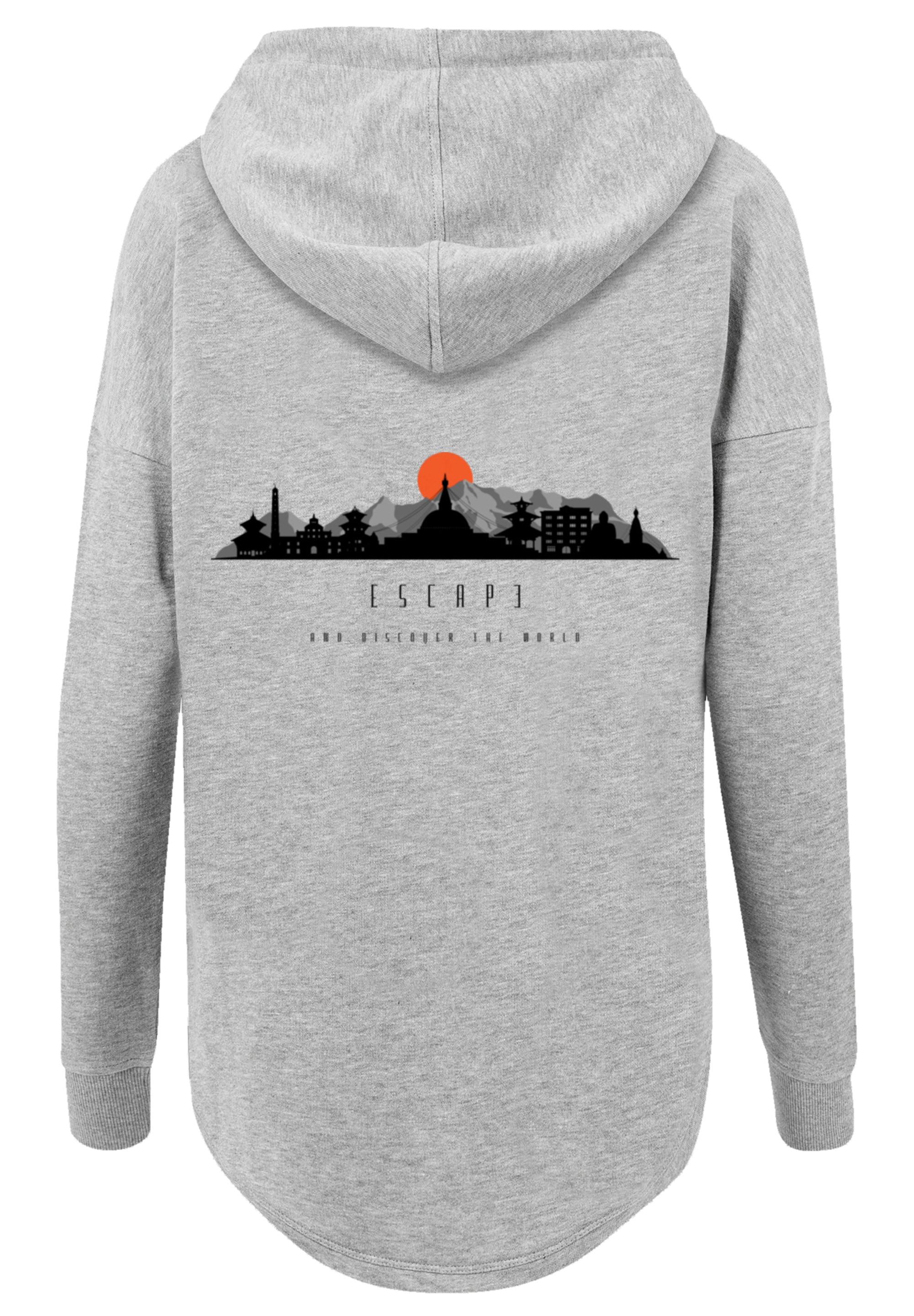 F4NT4STIC Kapuzenpullover »Oversize Escape Discover the World Asian Town«, Premium Qualität, ESCAPE Collection