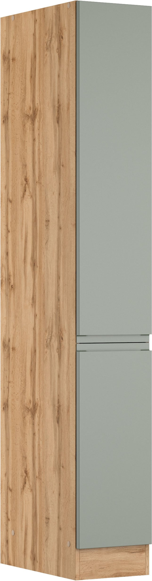 KOCHSTATION Apothekerschrank "KS-Virginia,neu in verbesserter Ausführung" Stauraum, Softclose, Breite 30 cm, Höhe 200 cm, 2 Auszüge, Soft-Close-Funktion