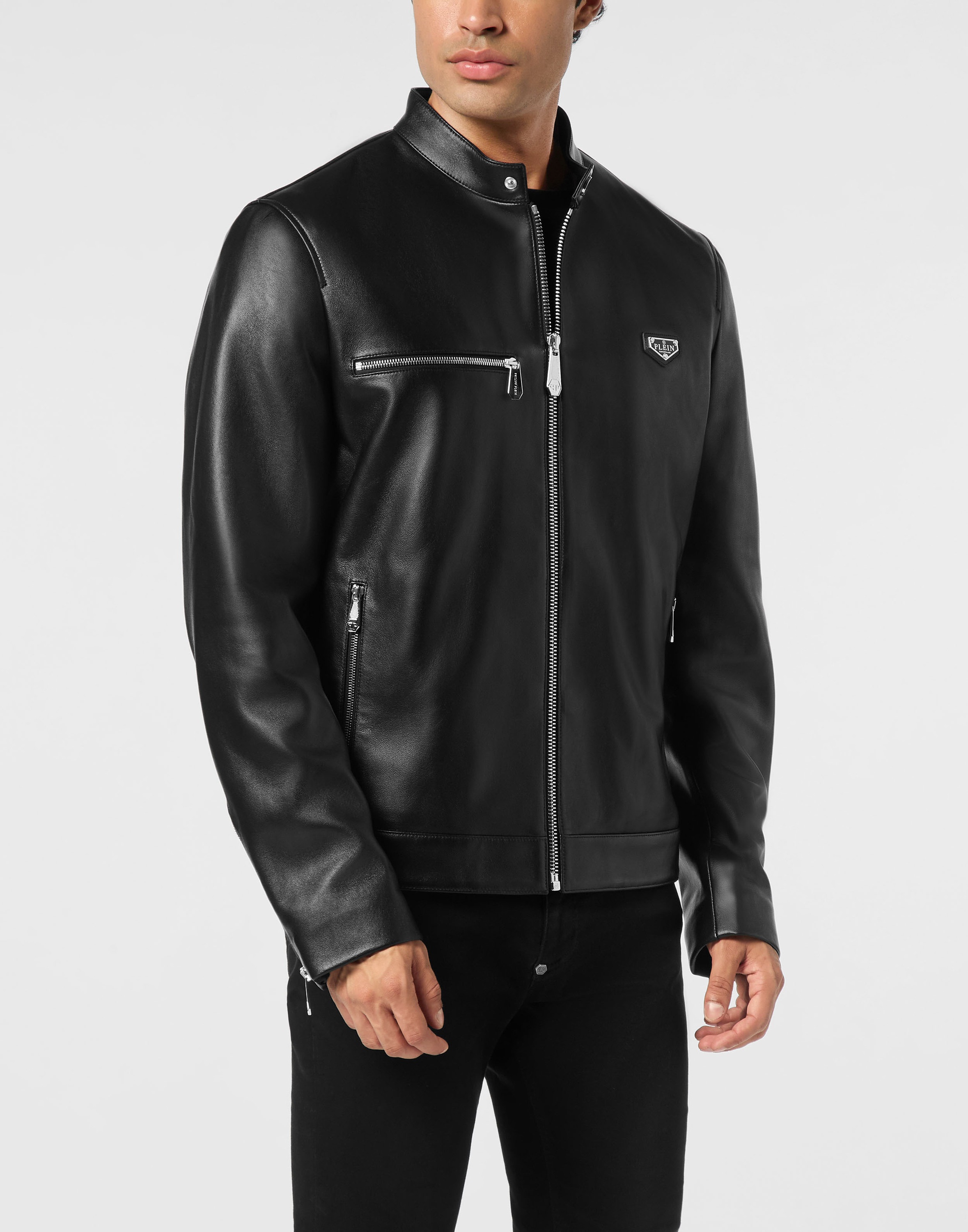 PHILIPP PLEIN Bikerjacke »Leder Biker«