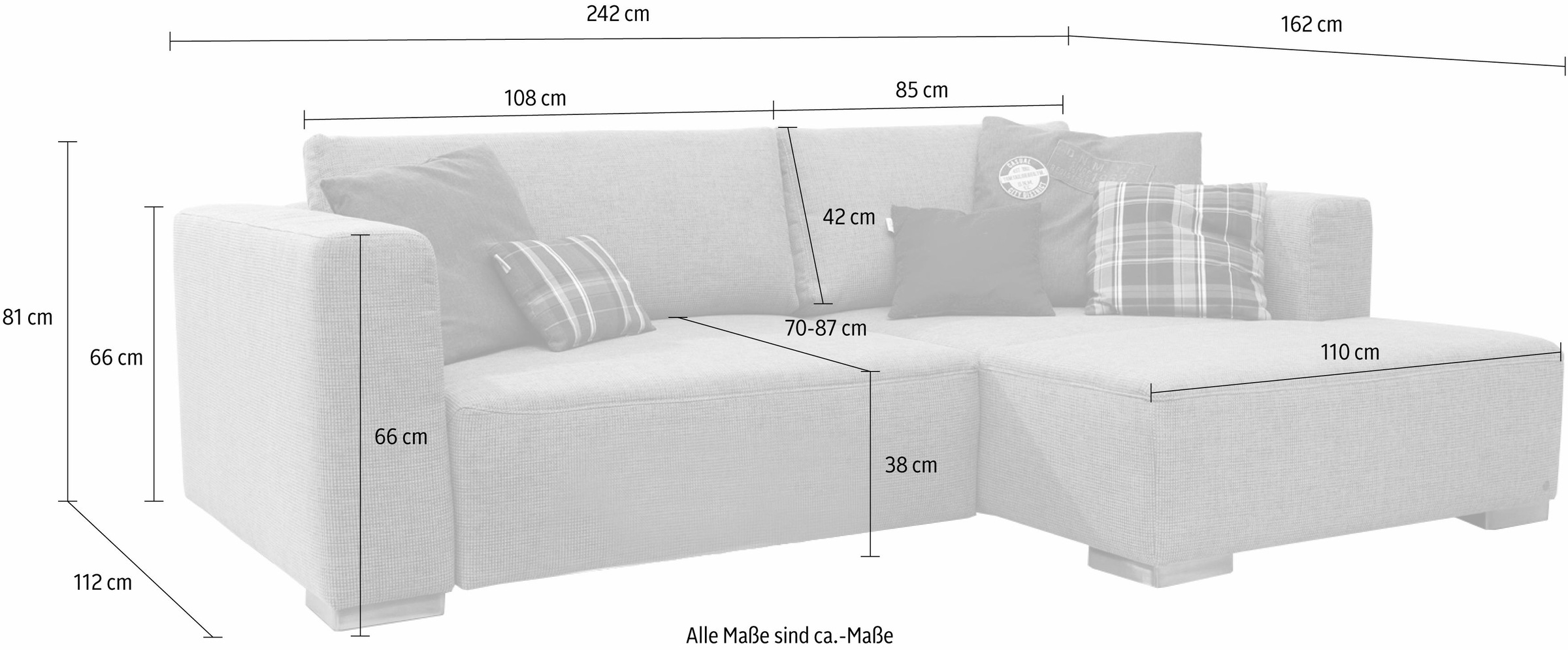 TOM TAILOR HOME Ecksofa »HEAVEN STYLE S«, aus der COLORS COLLECTION, wahlweise mit Bettfunktion & Bettkasten