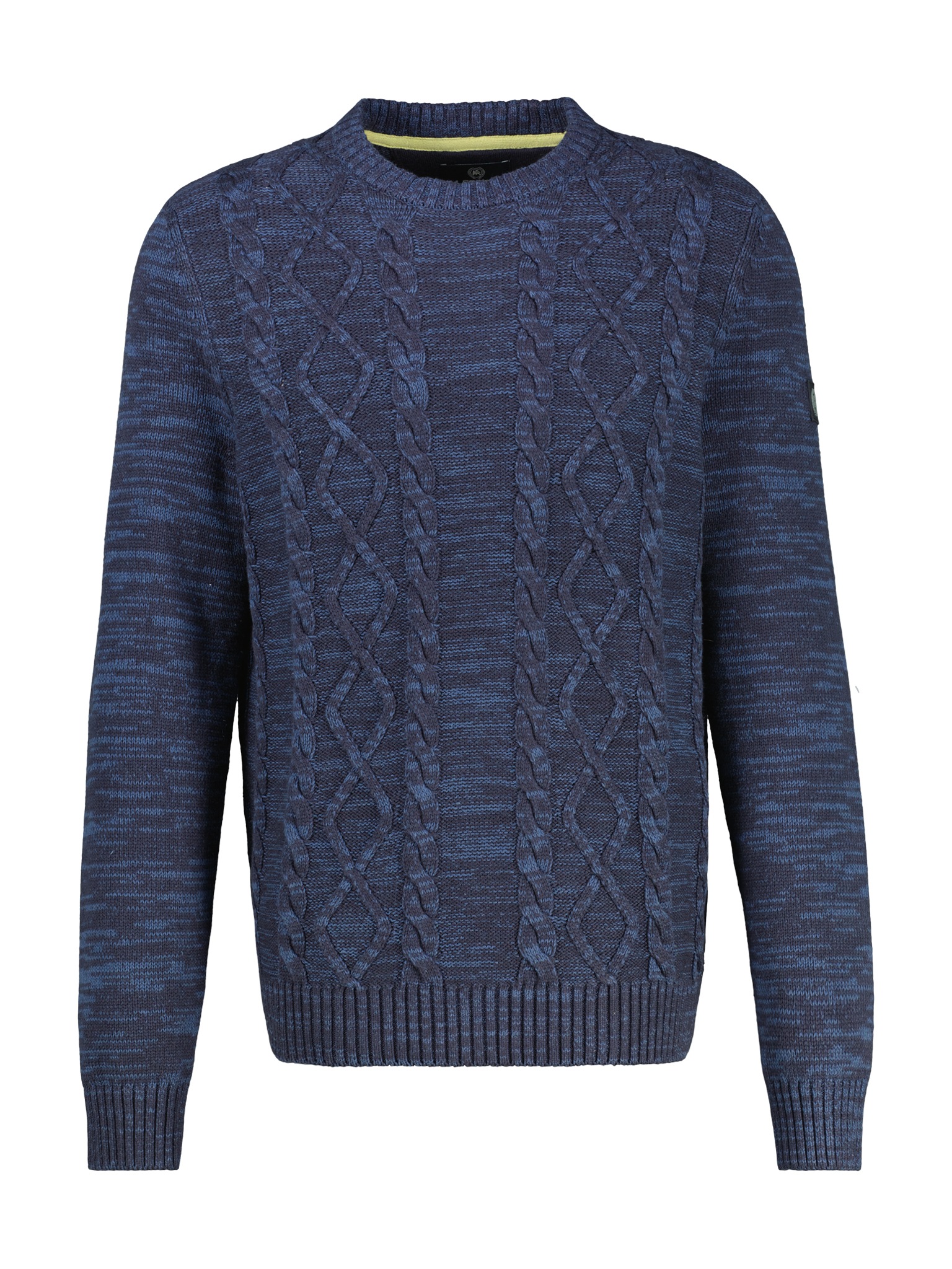 LERROS Strickpullover meliert, mit Zopf-Muster günstig online kaufen