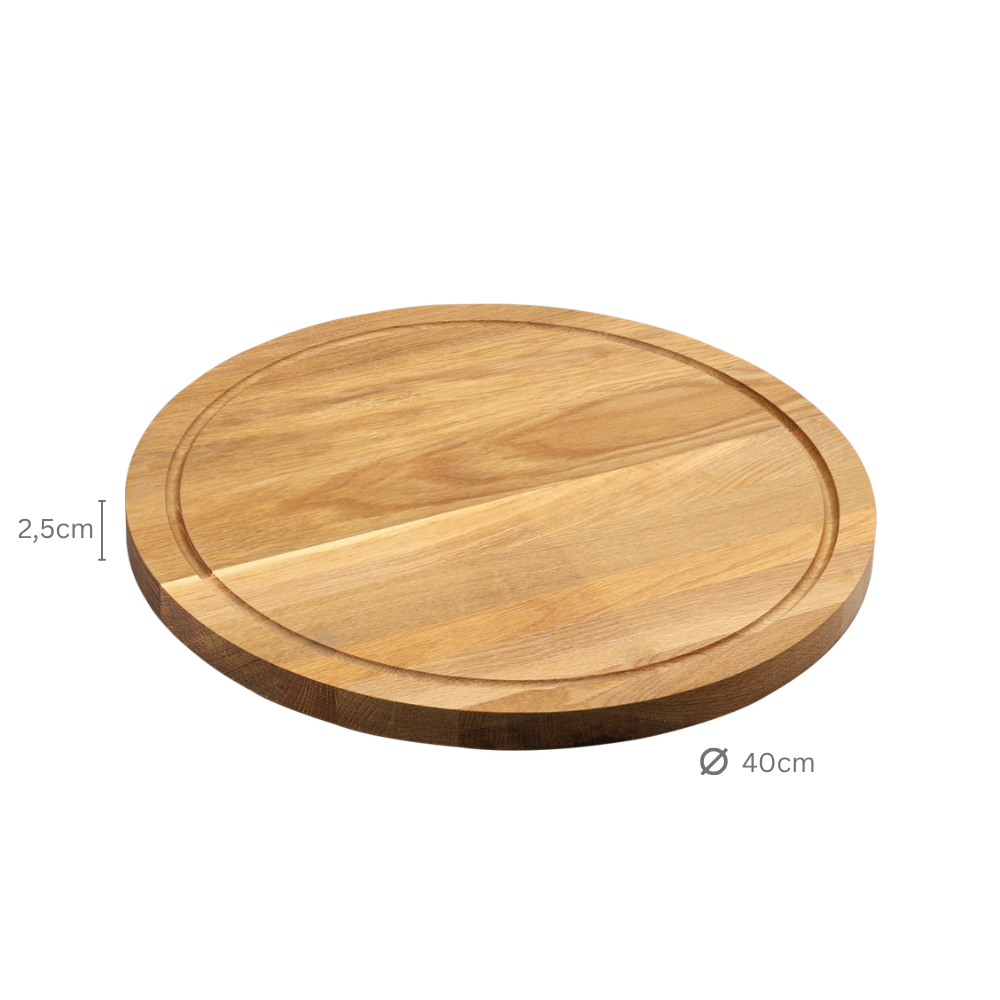 KESPER® Schneidebrett »Brett aus Eichenholz, FSC« mit Saftrille
