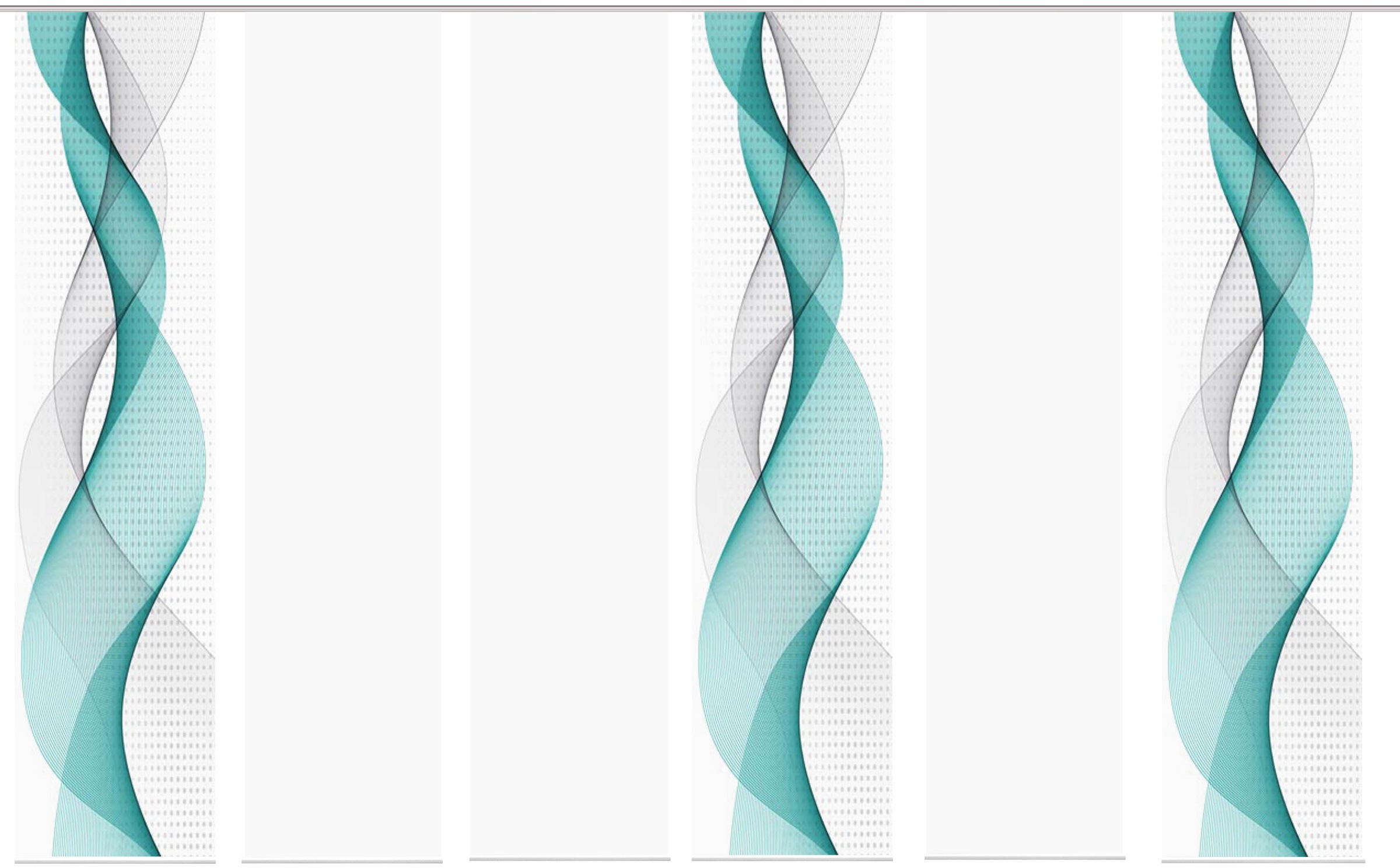 Thumbnail - HOME WOHNIDEEN Schiebegardine "OPALIA 6ER SET" Paneelwagen 6 Stk. tlg. HxB: 245x60