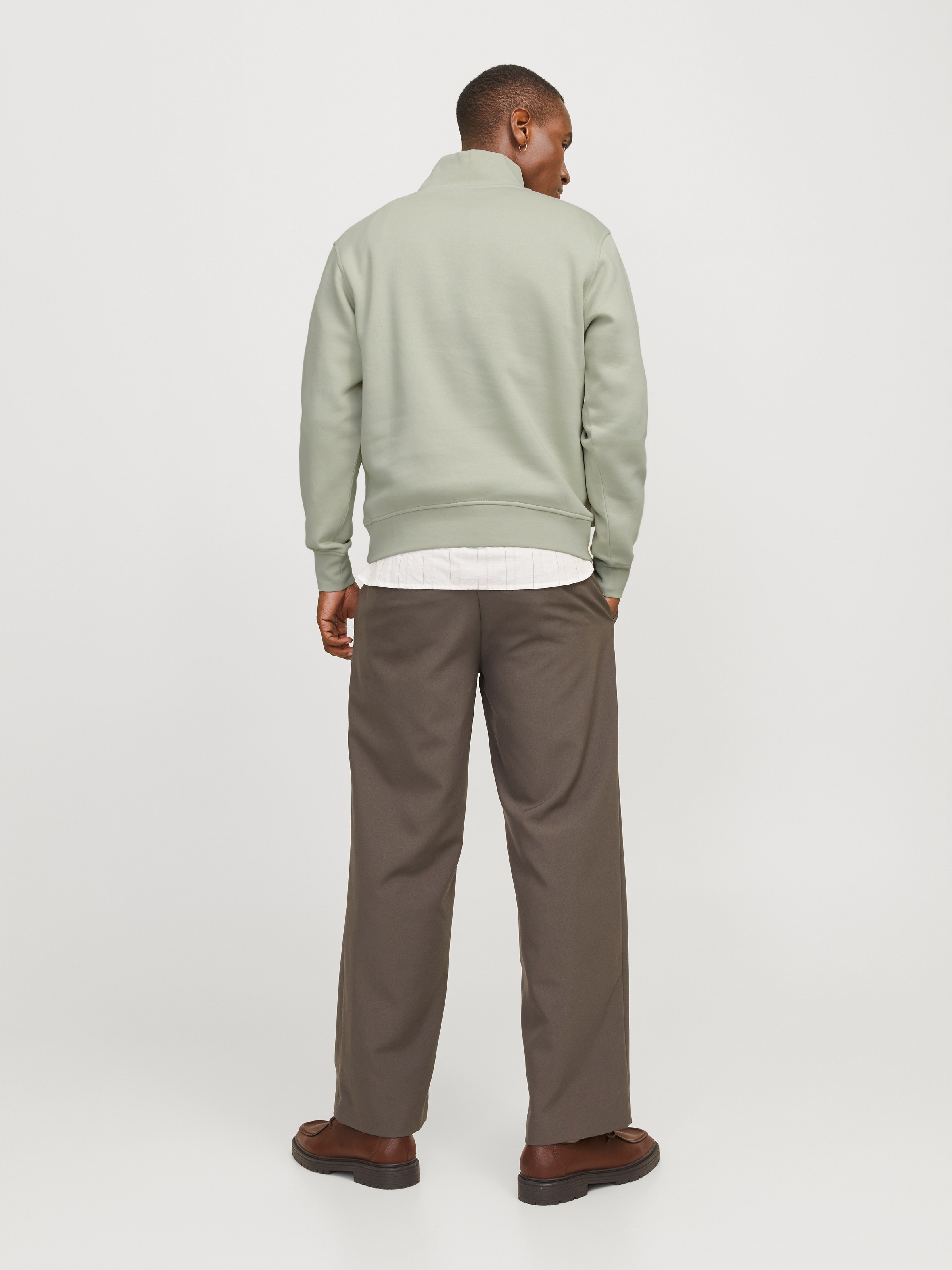 Jack & Jones Sweatshirt »JORVESTERBRO SWEAT QUARTER ZIP HN NOOS«, im Troyer-Look