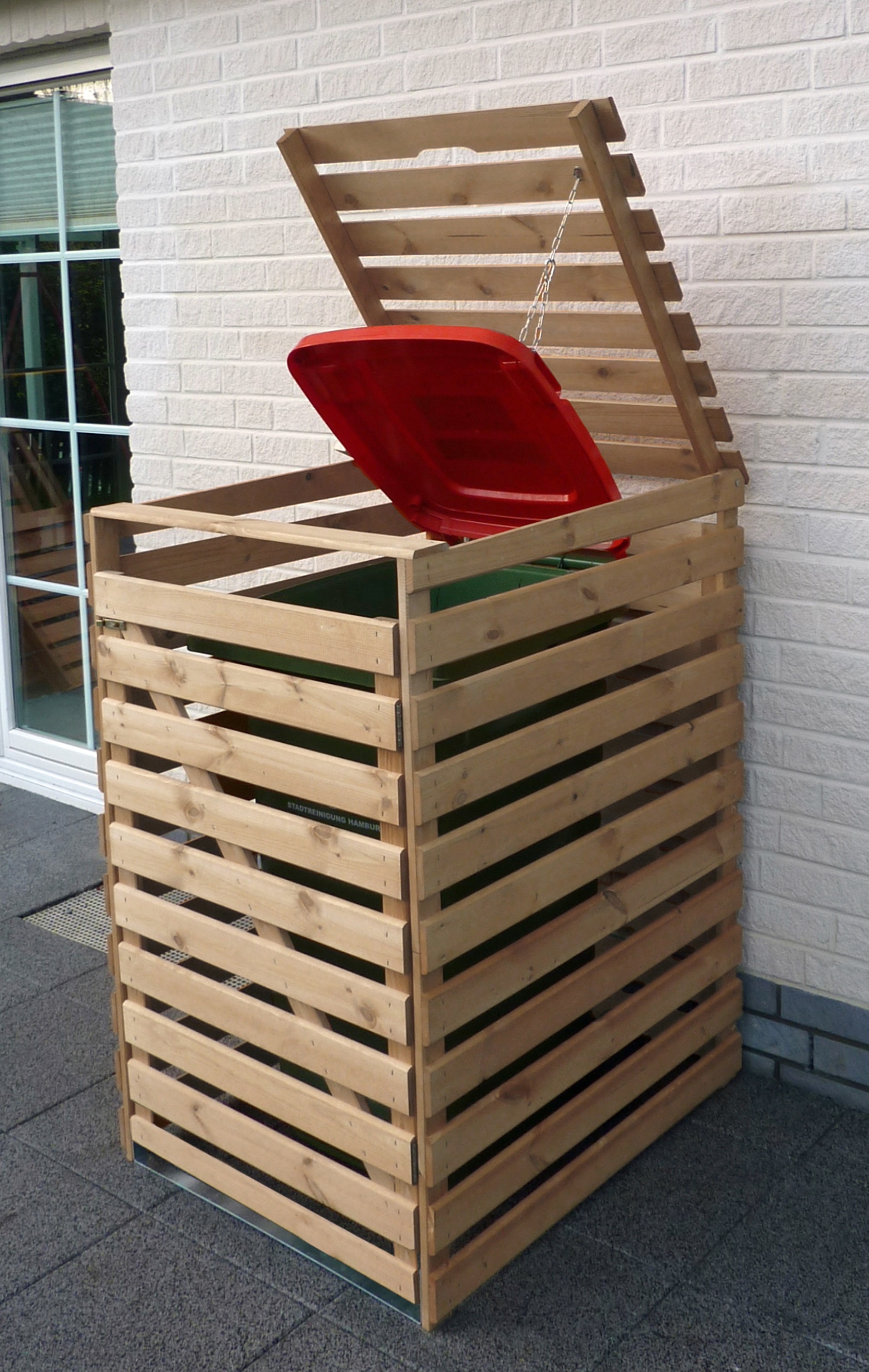 promadino Mülltonnenbox »Vario V«, für 1 x 240 l, holzfarben kaufen