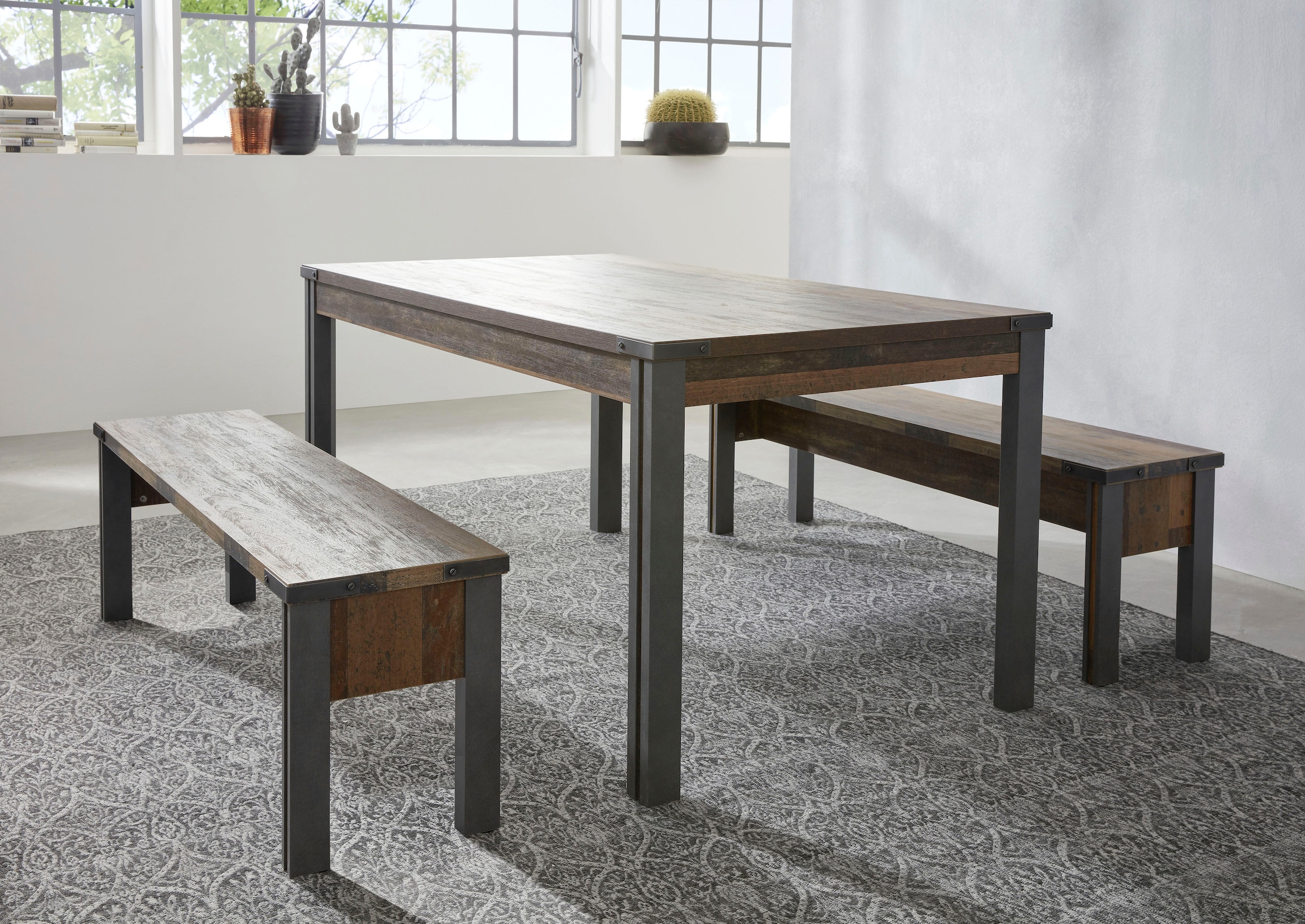 Home affaire Sitzbank »Bristol« Esszimmerbank mit Platz für 2 Personen - (B/T/H) 140/35/44 cm