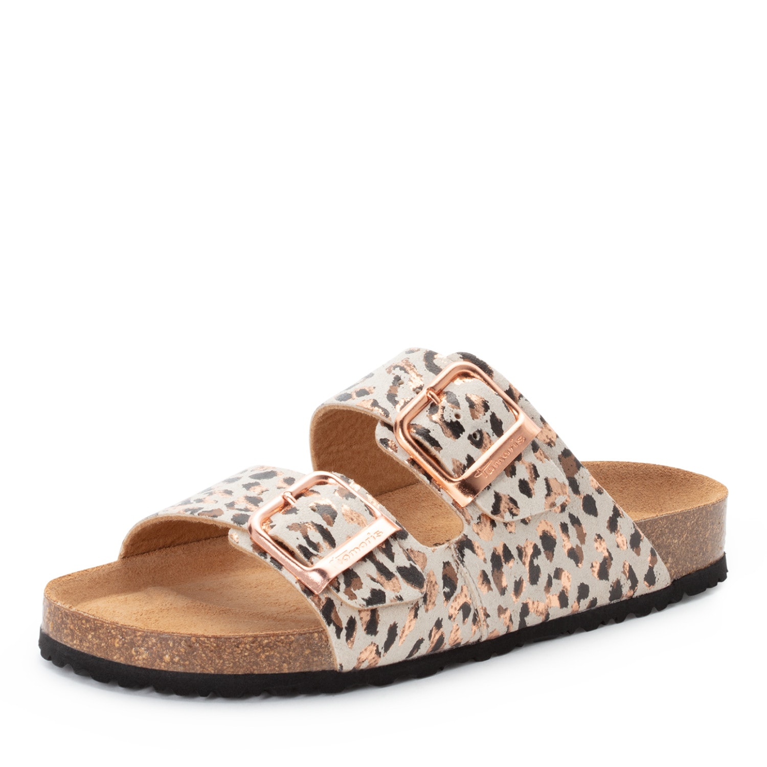 Tamaris Pantolette Schlupfschuh, Flats mit verstellbaren Schnallen