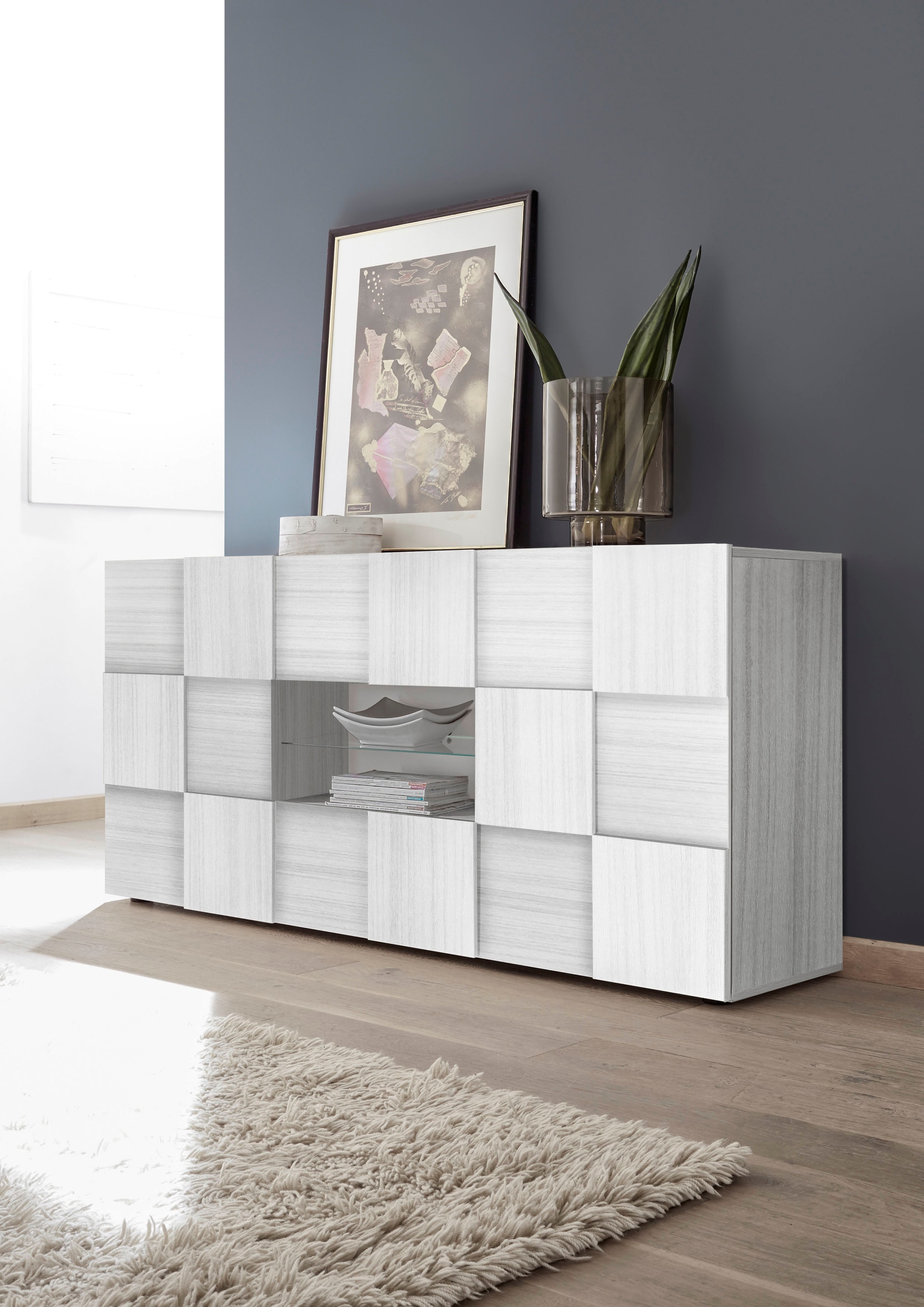 Home affaire Sideboard "Dama Breite 181, Kommode 2 Türen u. 2 Schubkästen, günstig online kaufen