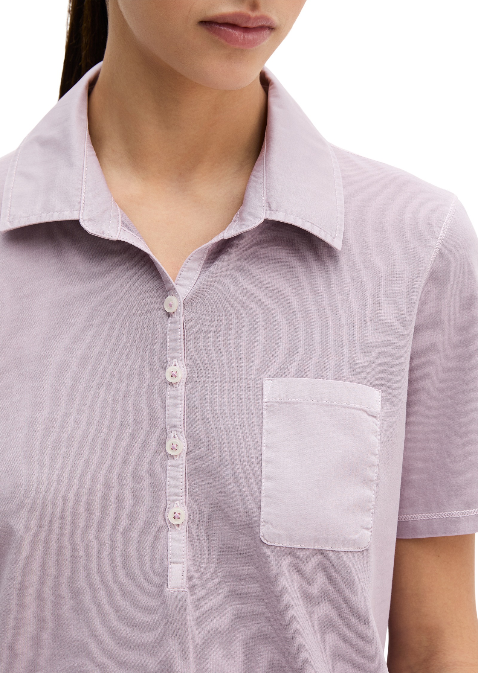 Marc O'Polo Poloshirt »mit Material-Mix-Details«