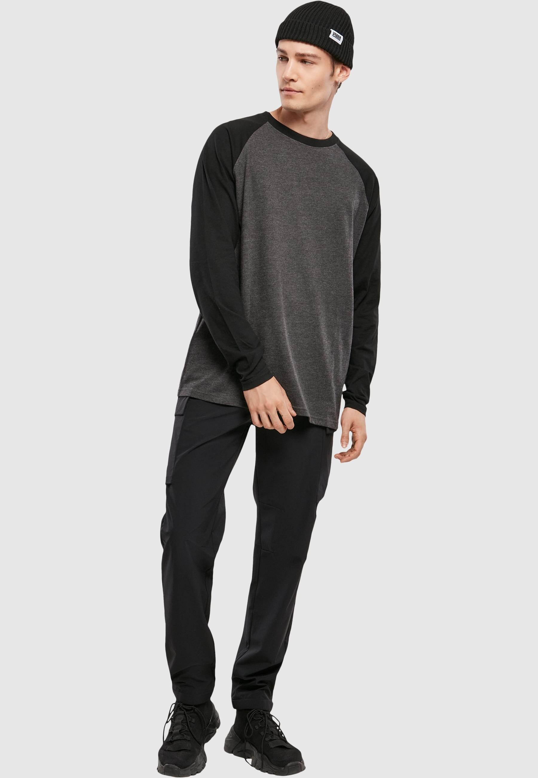 URBAN CLASSICS Longsleeve »Urban Classics Herren Raglan Contrast LS«, (1 tlg.)
