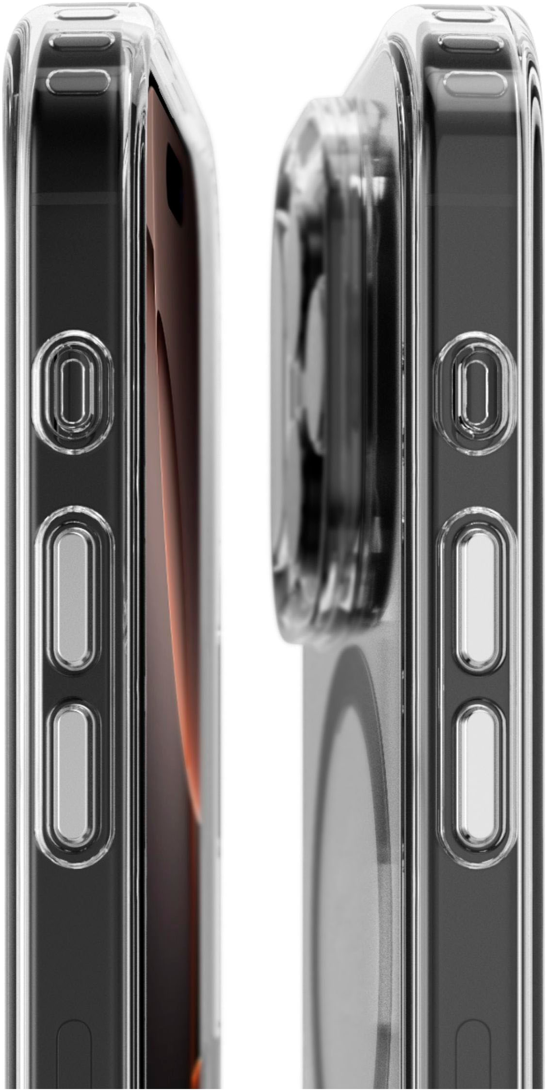 VONMÄHLEN Smartphone-Hülle »iPhone 16 Pro Max, Transparent Case - Schutzhülle,Black«