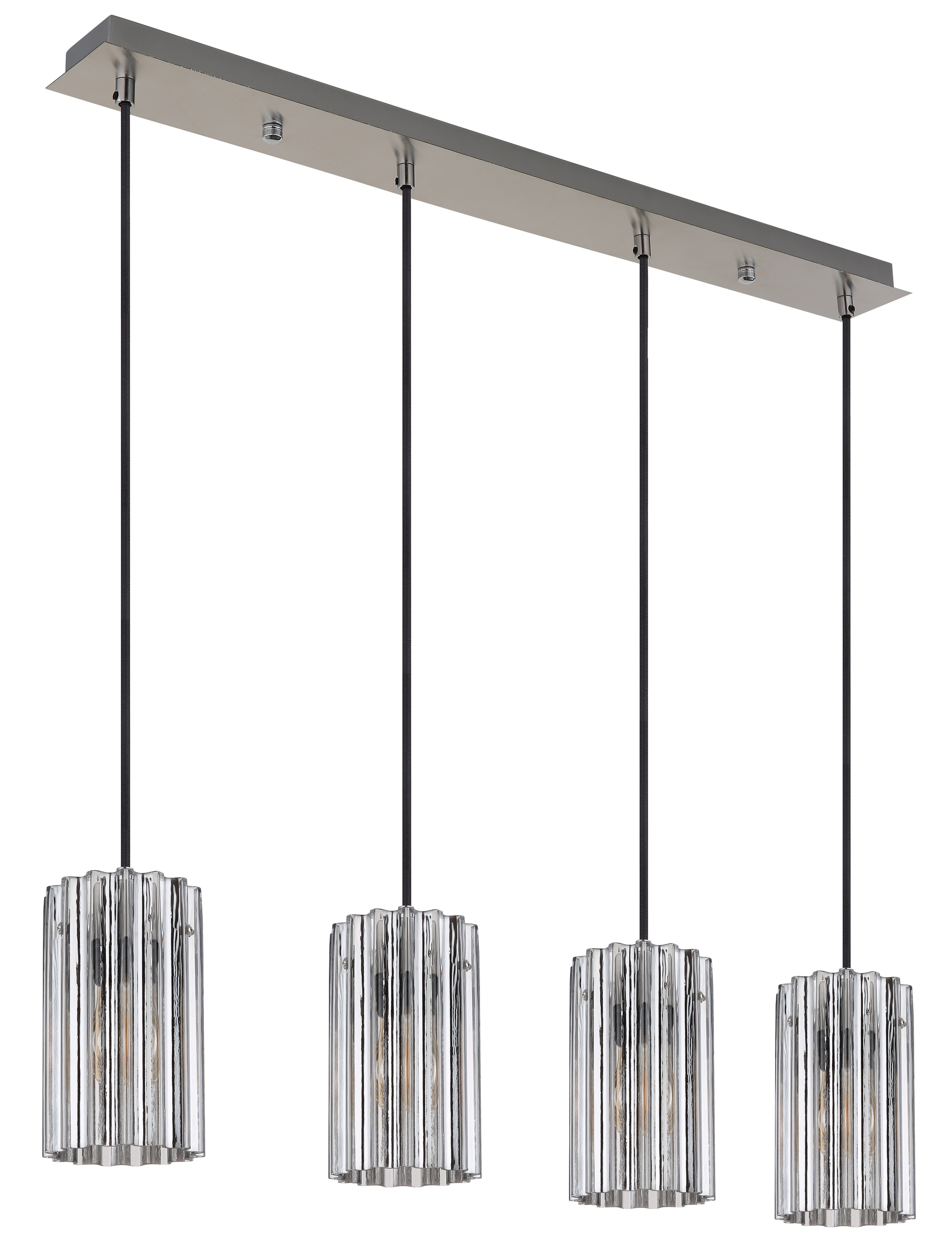 GLOBO LIGHTING Hängeleuchte »CAYDEN« E27 1 Stk. Hängeleuchte für Esszimmer & Küche Nickel matt