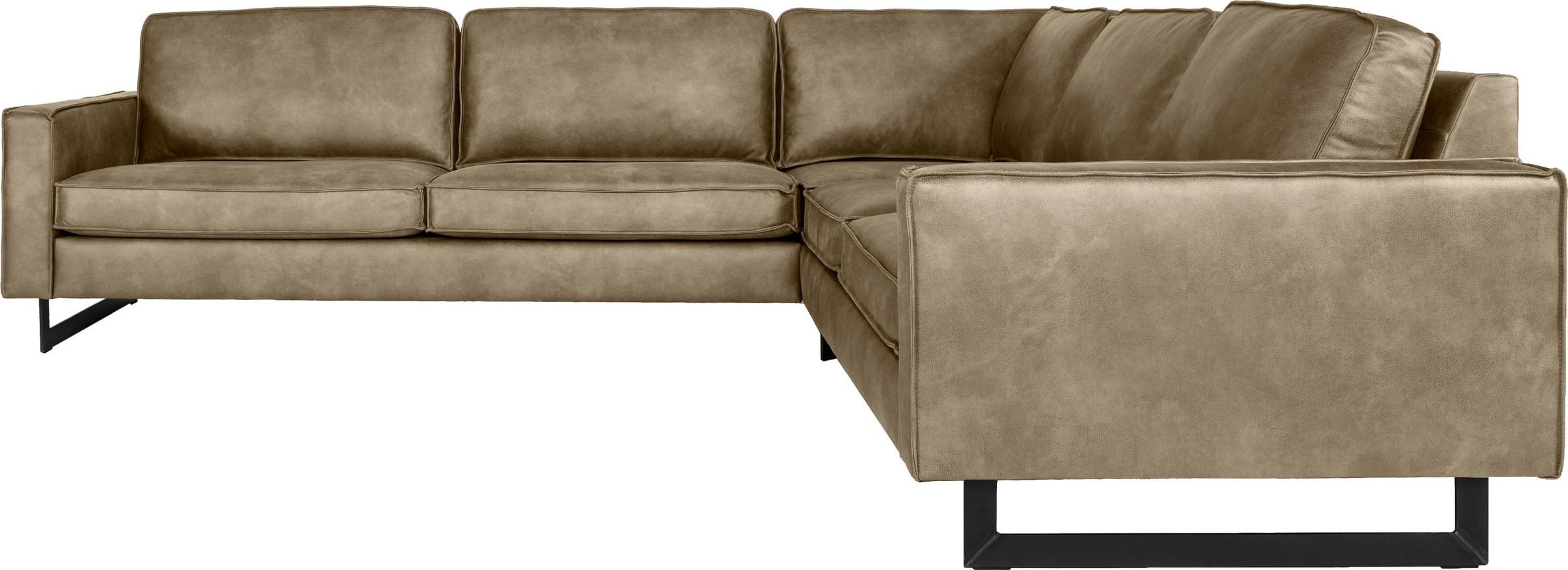 Places of Style Ecksofa "Pinto, XXL, 250/290 cm, langer Schenkel, Ottomane" günstig online kaufen