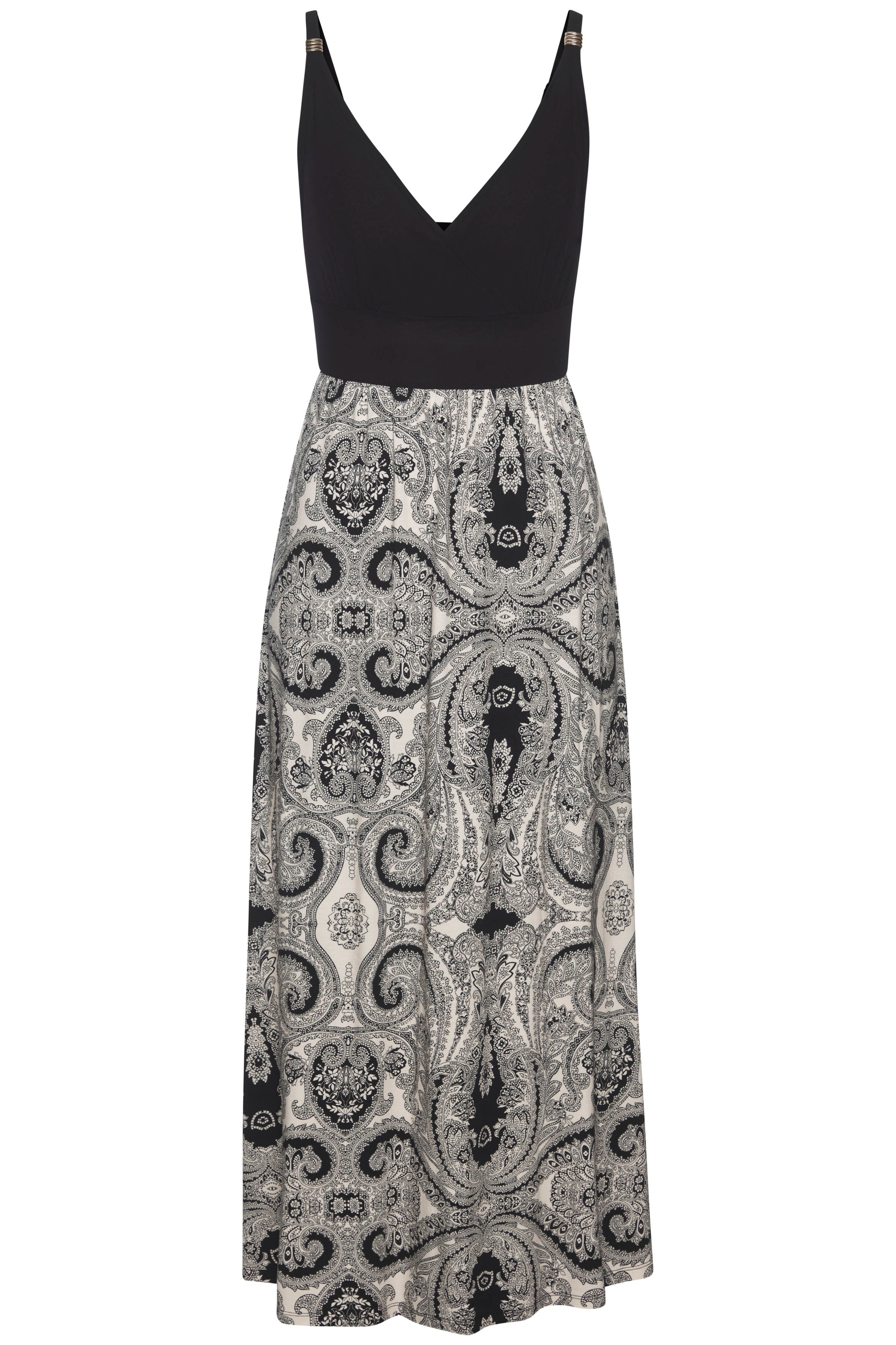 LASCANA Maxikleid Ohne Taschen mit Paisleydruck, leichtes Sommerkleid, Jers günstig online kaufen