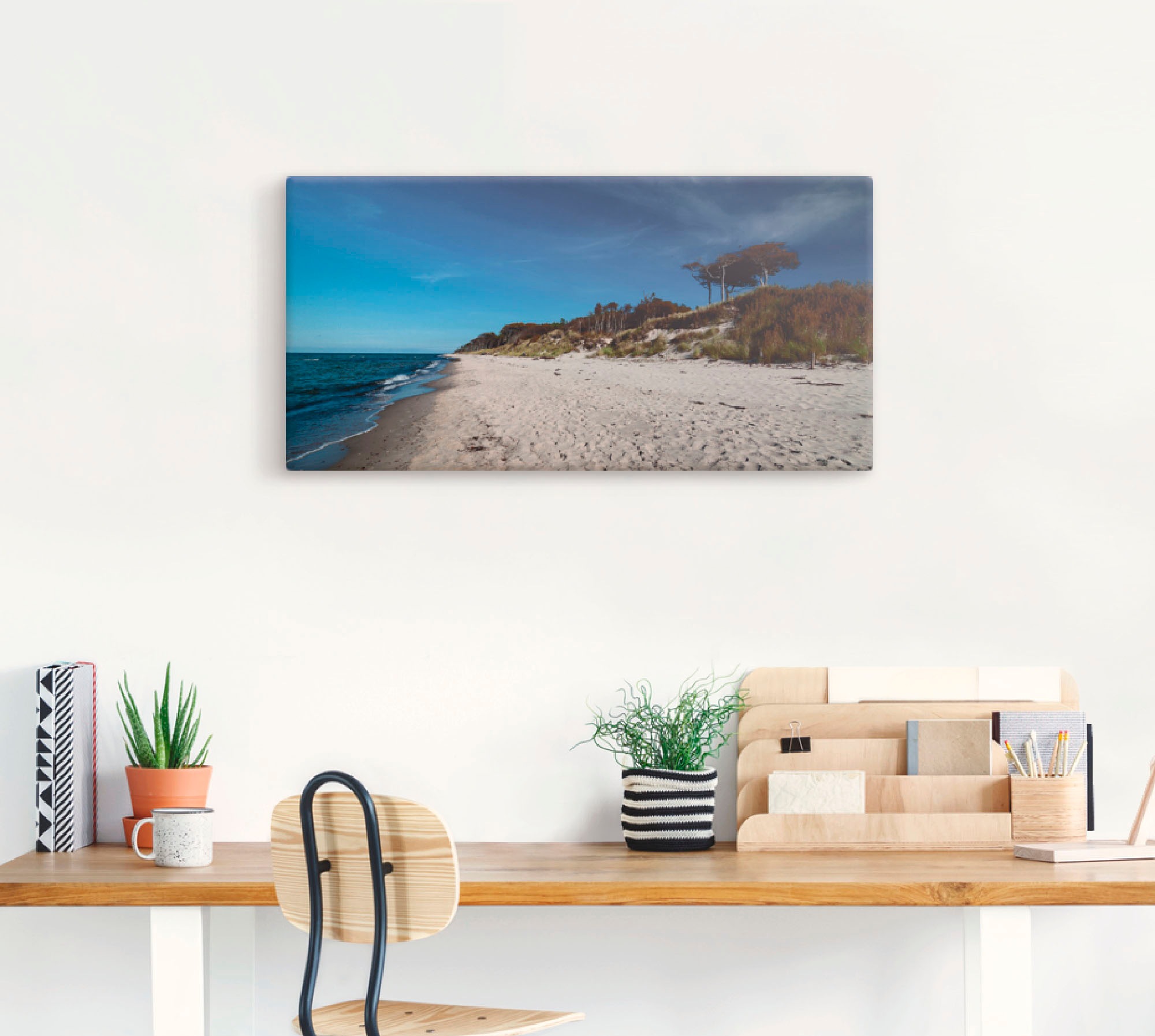 Artland Leinwandbild "Am Weststrand- Ostsee - Darss" Strand 1 Stk. tlg. auf günstig online kaufen