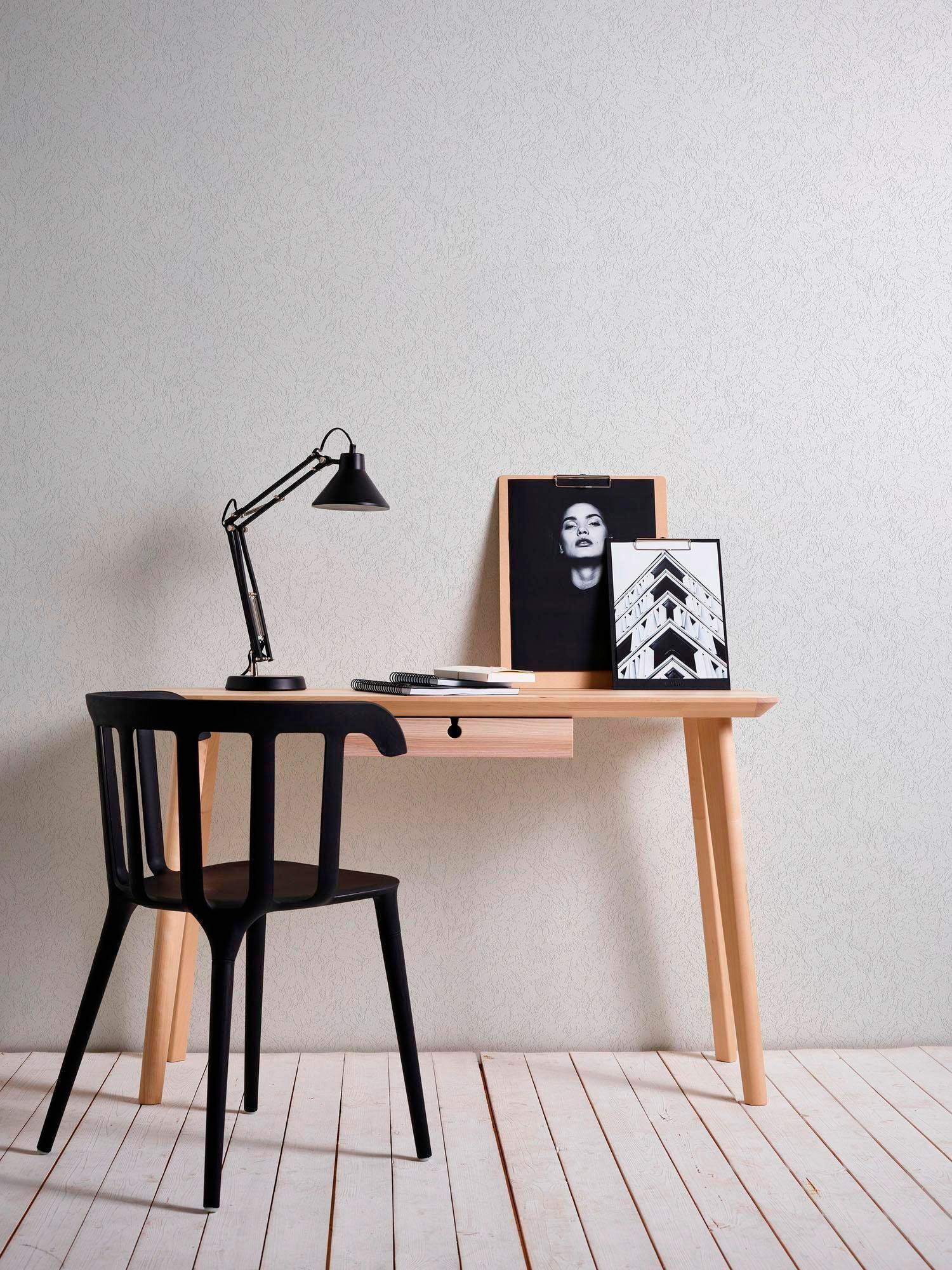 A.S. Création Vliestapete »Meistervlies«, uni-einfarbig-unifarben, Vlies Vinyl Wand Decke Schräge Tapeten Wohnzimmer Schlafzimmer Küche