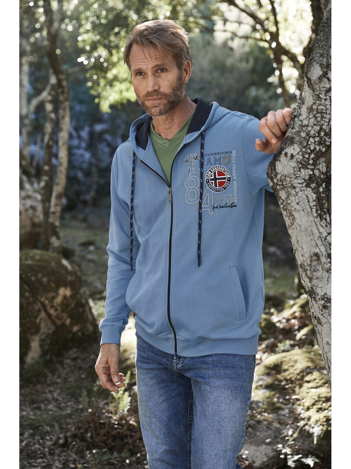 Jan Vanderstorm Kapuzensweatjacke »Sweatjacke HOLVAST«