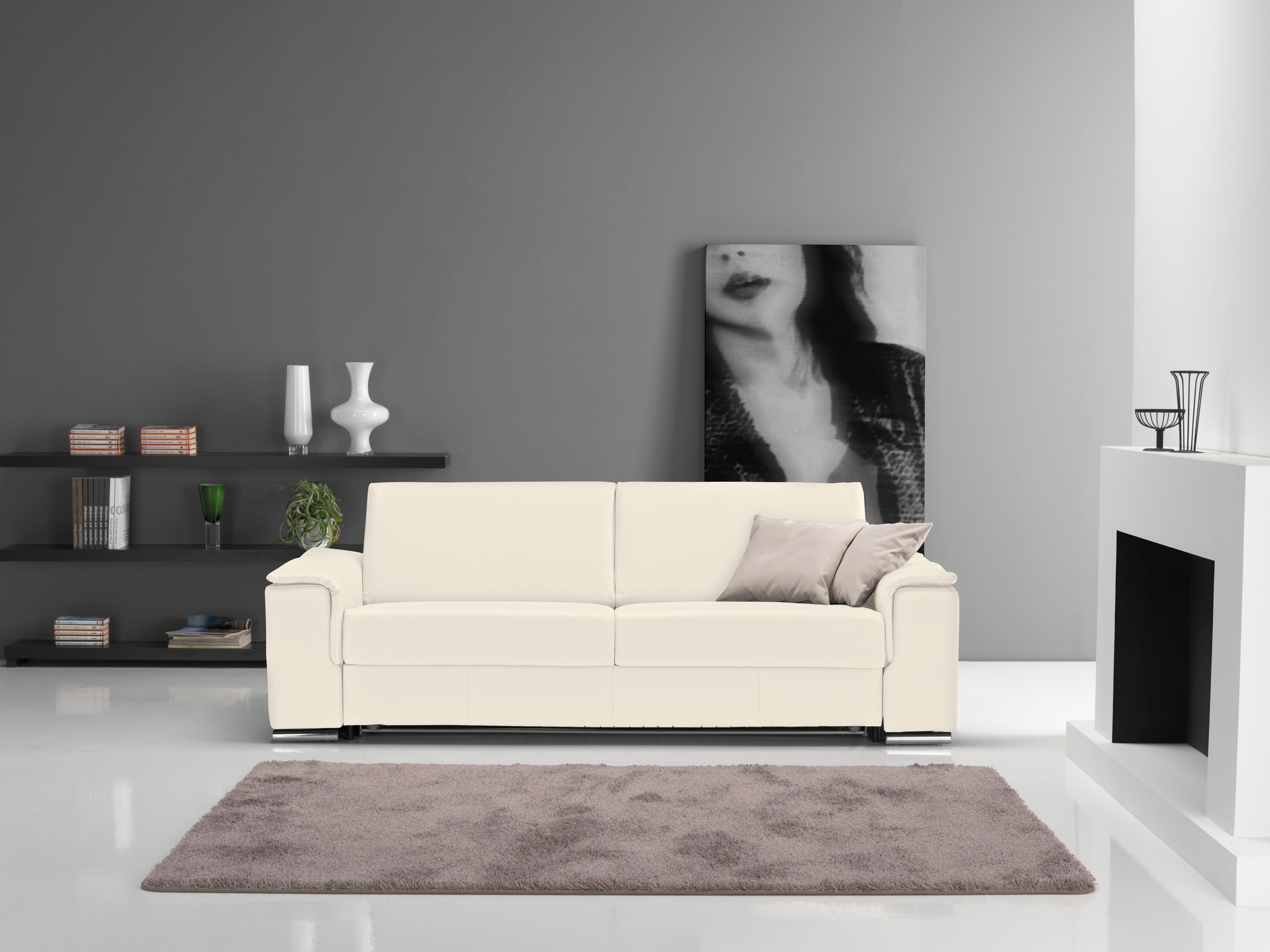 Thumbnail - Egoitaliano Schlafsofa "Cecilia, modern & elegant, erstklassiger Sitzkomfort, Dauerschläfer", inkl. Matratze und hochwer...