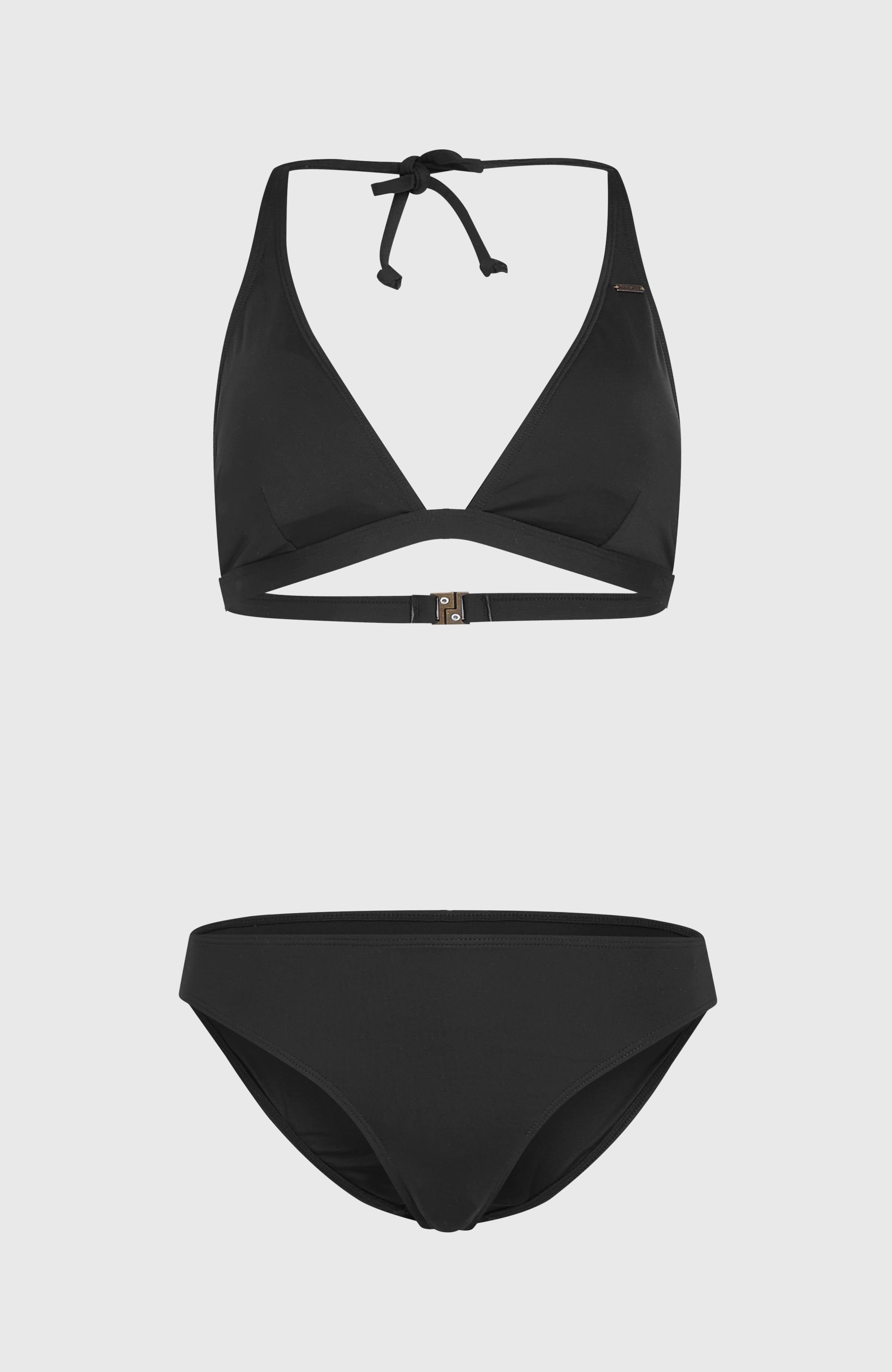 Triangel-Bikini O'NEILL "ESSENTIALS MARGA CRUZ BIKINI SET", Damen, Gr. 36, Cup C, schwarz (schwarz out), Obermaterial: 85% Polyamid, 15% Elasthan, Bikini-Sets Triangel-Bikini 3