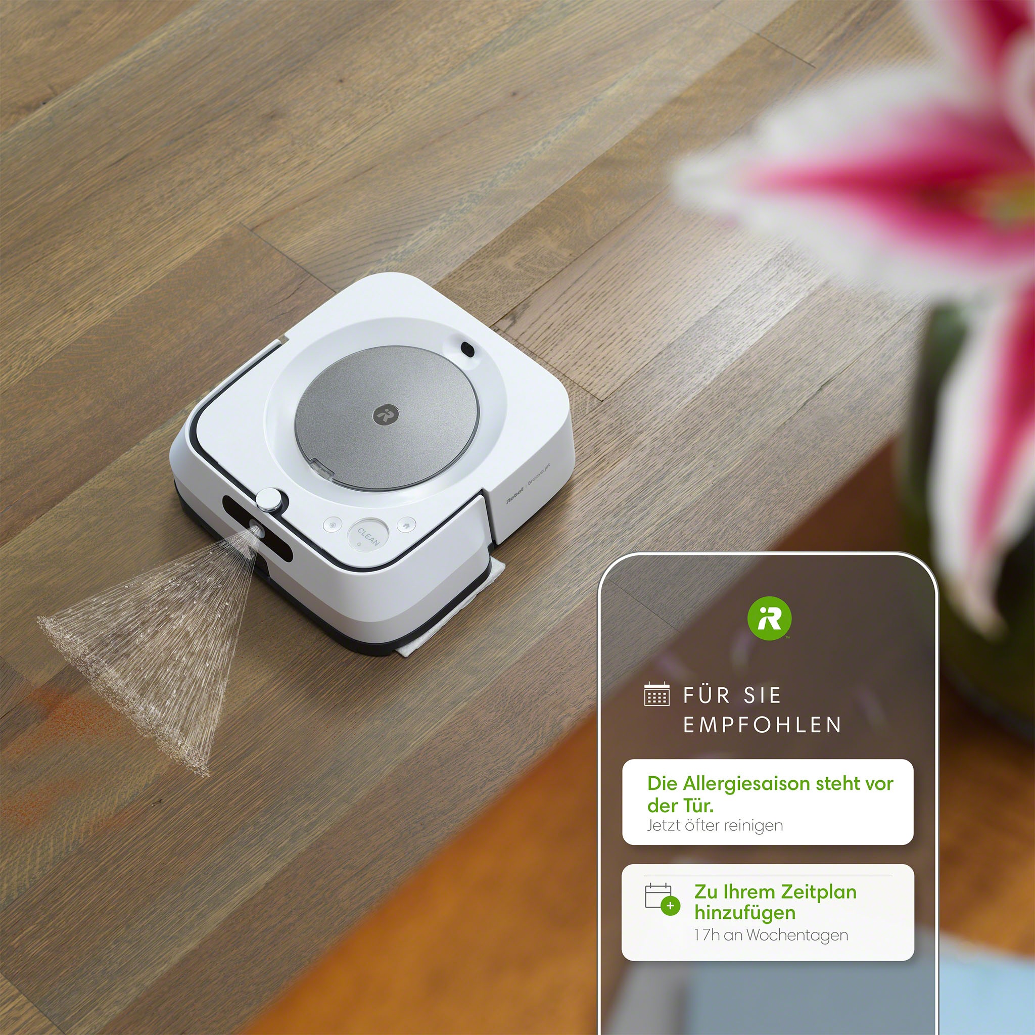 iRobot Wischroboter »Braava jet m6 (m6138)«, App-/Sprachsteuerung, Nasswischen und Trockenfegen, Kartierung