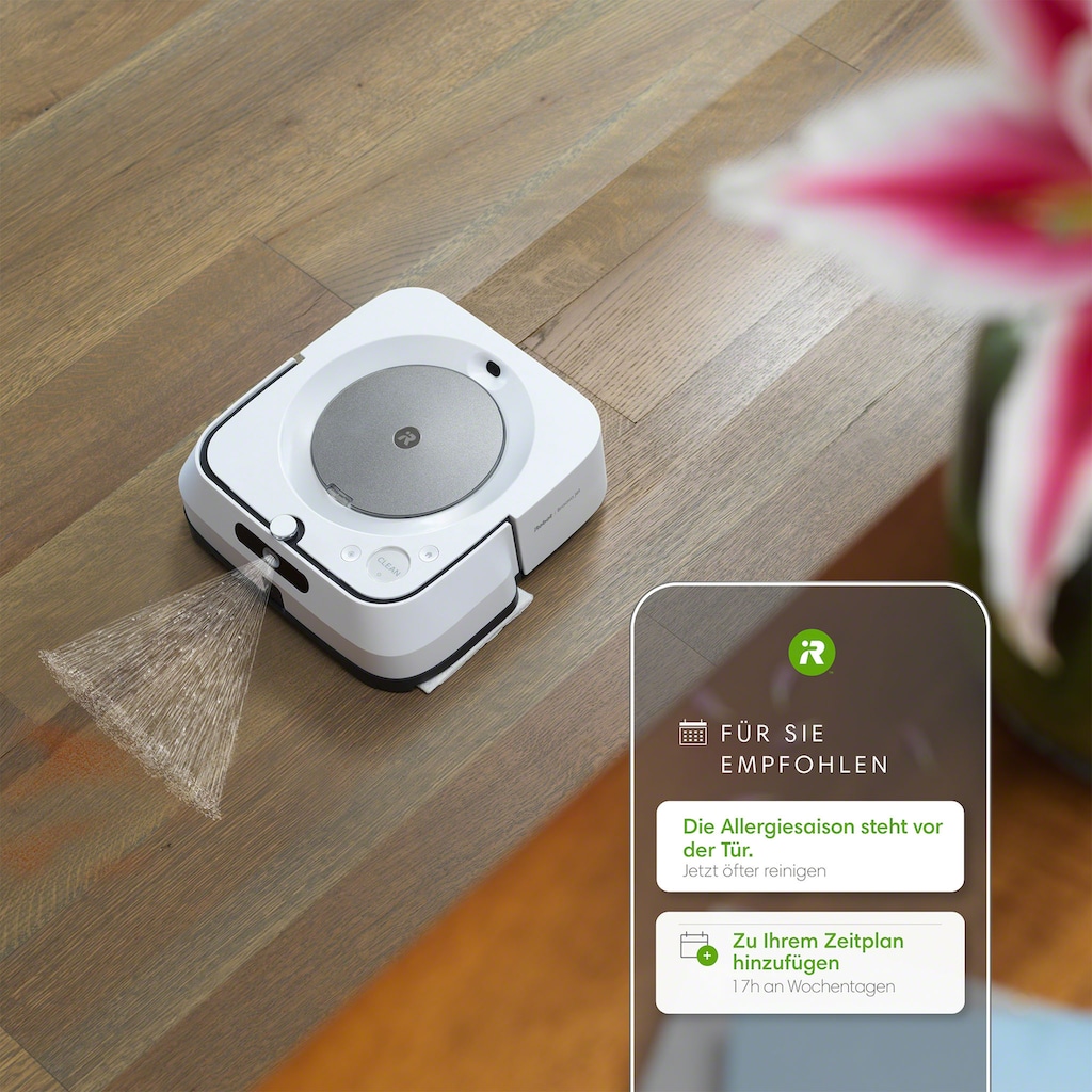 iRobot Wischroboter »Braava jet m6 (m6138)«, App-/Sprachsteuerung, Nasswischen und Trockenfegen, Kartierung