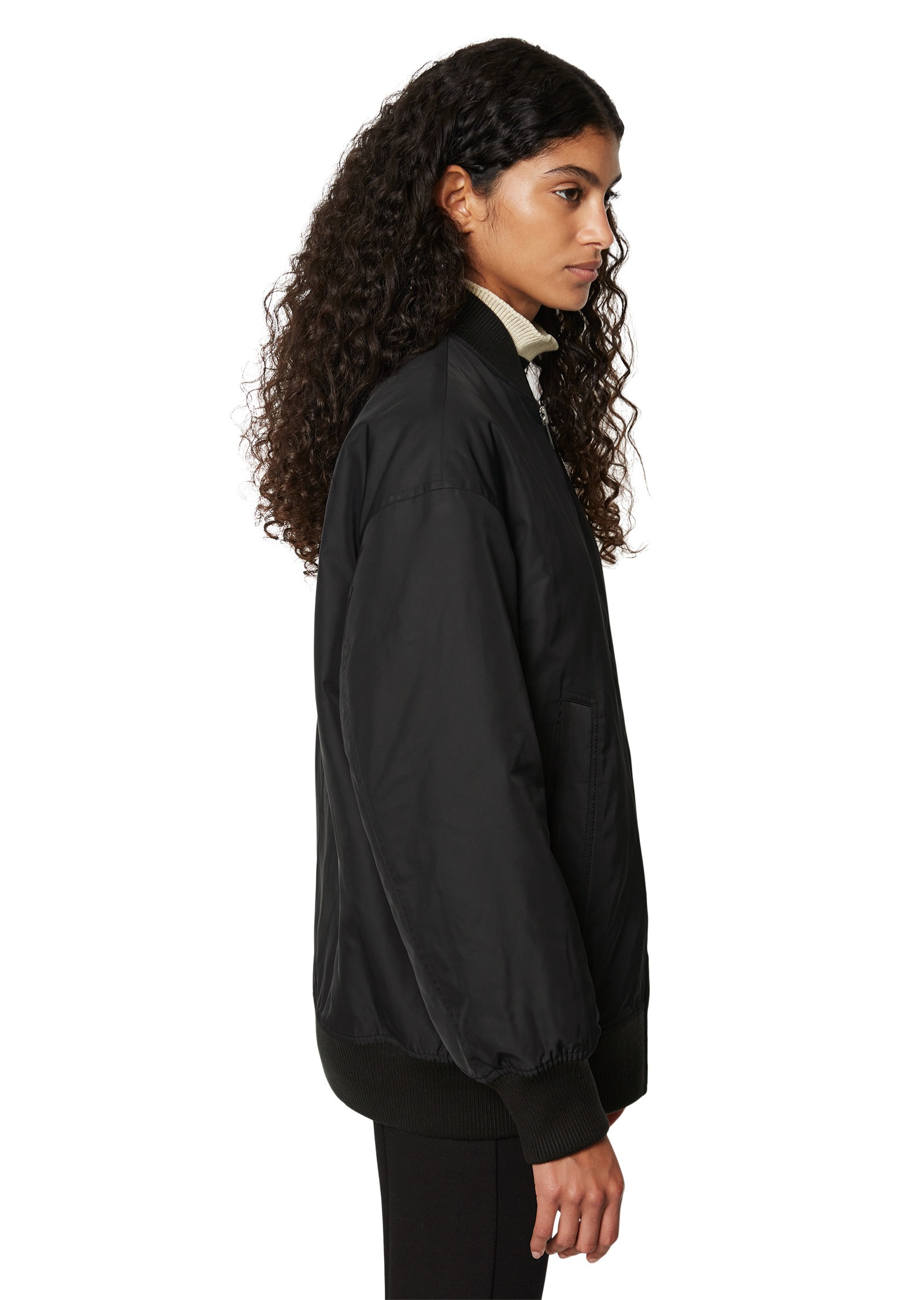 Marc O'Polo Outdoorjacke »aus recyceltem Polyester-Twill«, ohne Kapuze