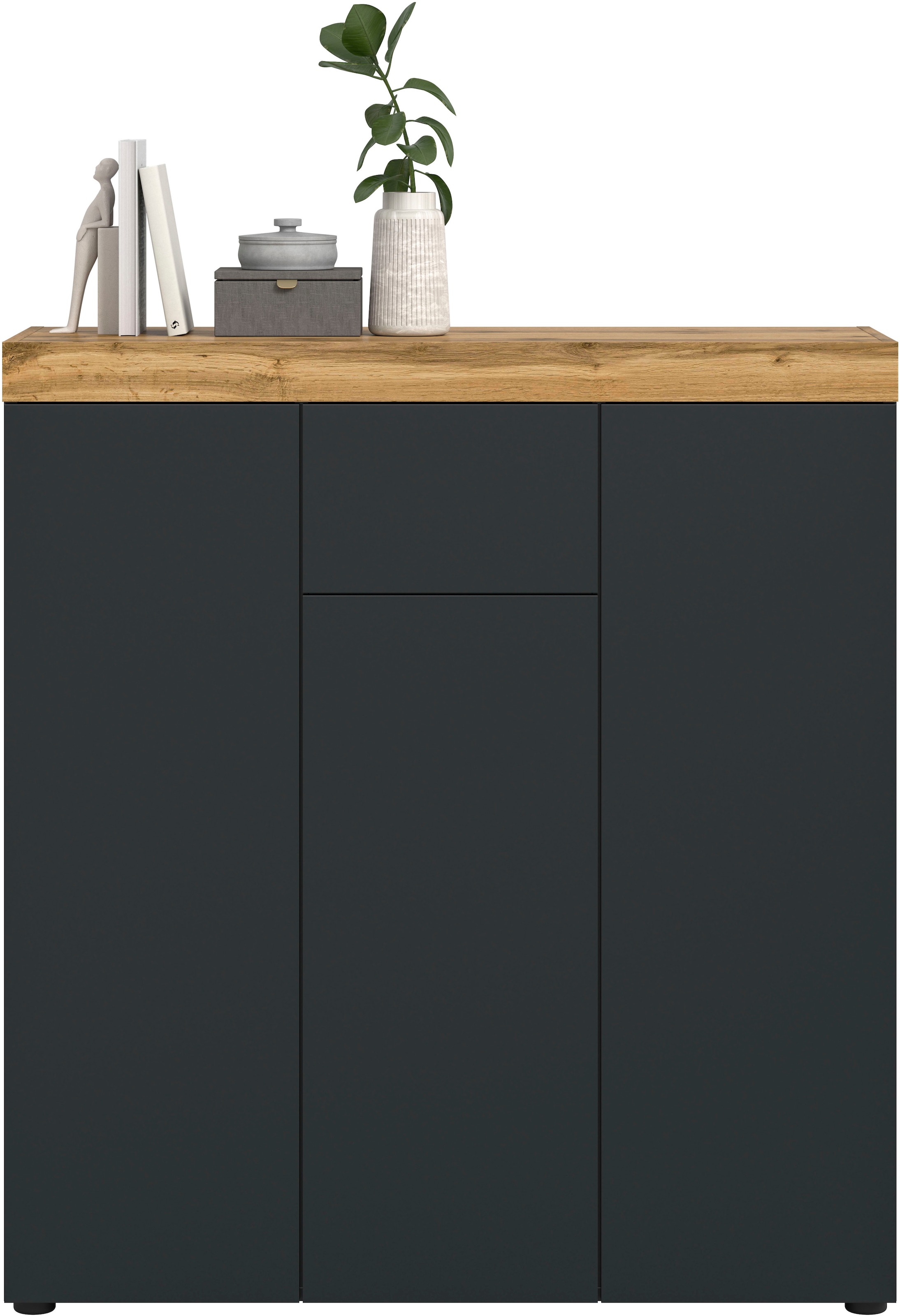 OTTO home Highboard »MAMBO, TOPSELLER!, Breite 105cm, 3 Türen, 1 Schubkasten, 9 Fächer« 1 Stk. tlg. Kommode, Sideboard, Wohnzimmer, Schlafzimmer
