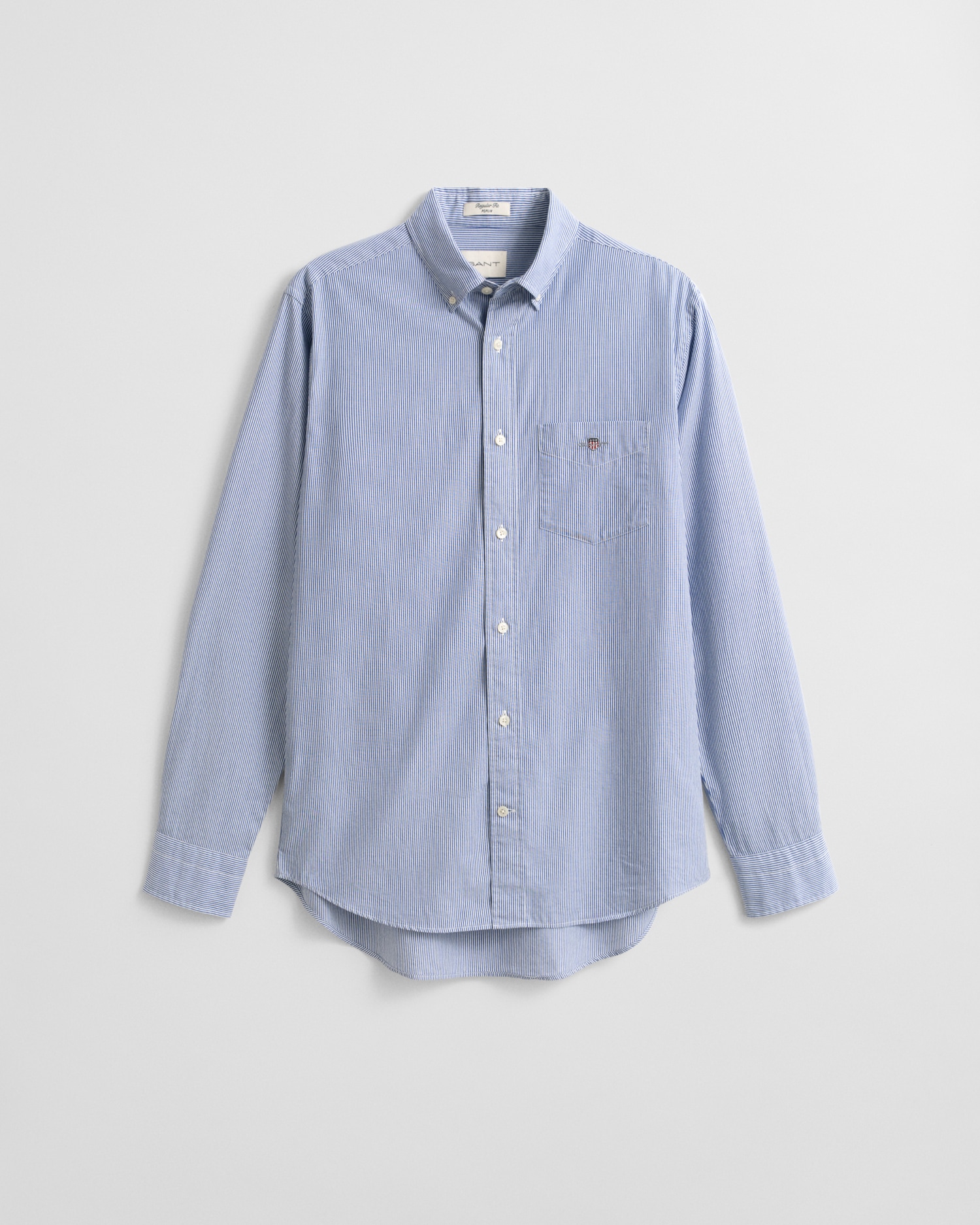 Gant Langarmhemd »REG POPLIN BANKER SHIRT«, Banker Stripe Popeline, leichte Baumwolle