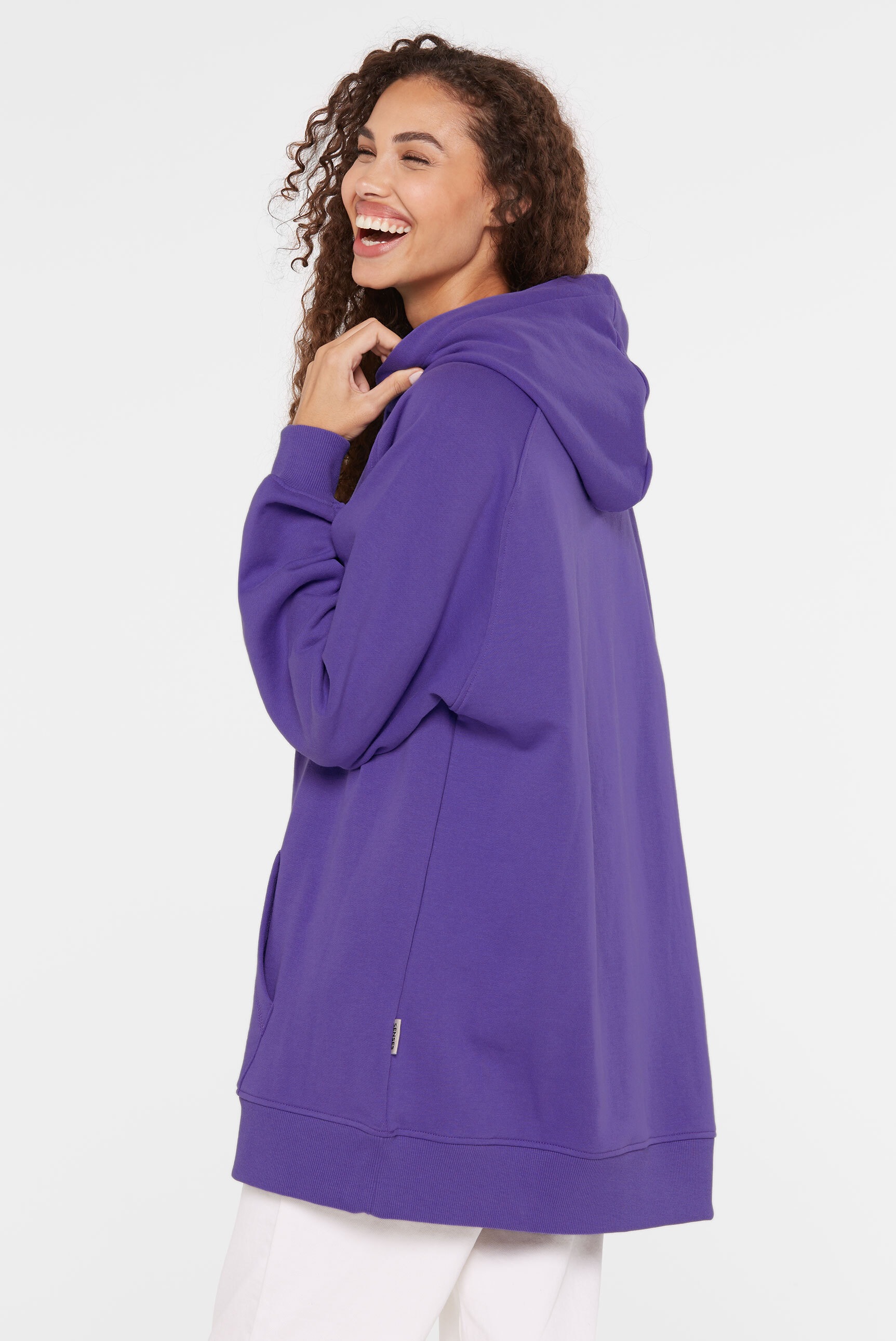 SENSES.THE LABEL Kapuzensweatshirt , mit Frottee Lettern
