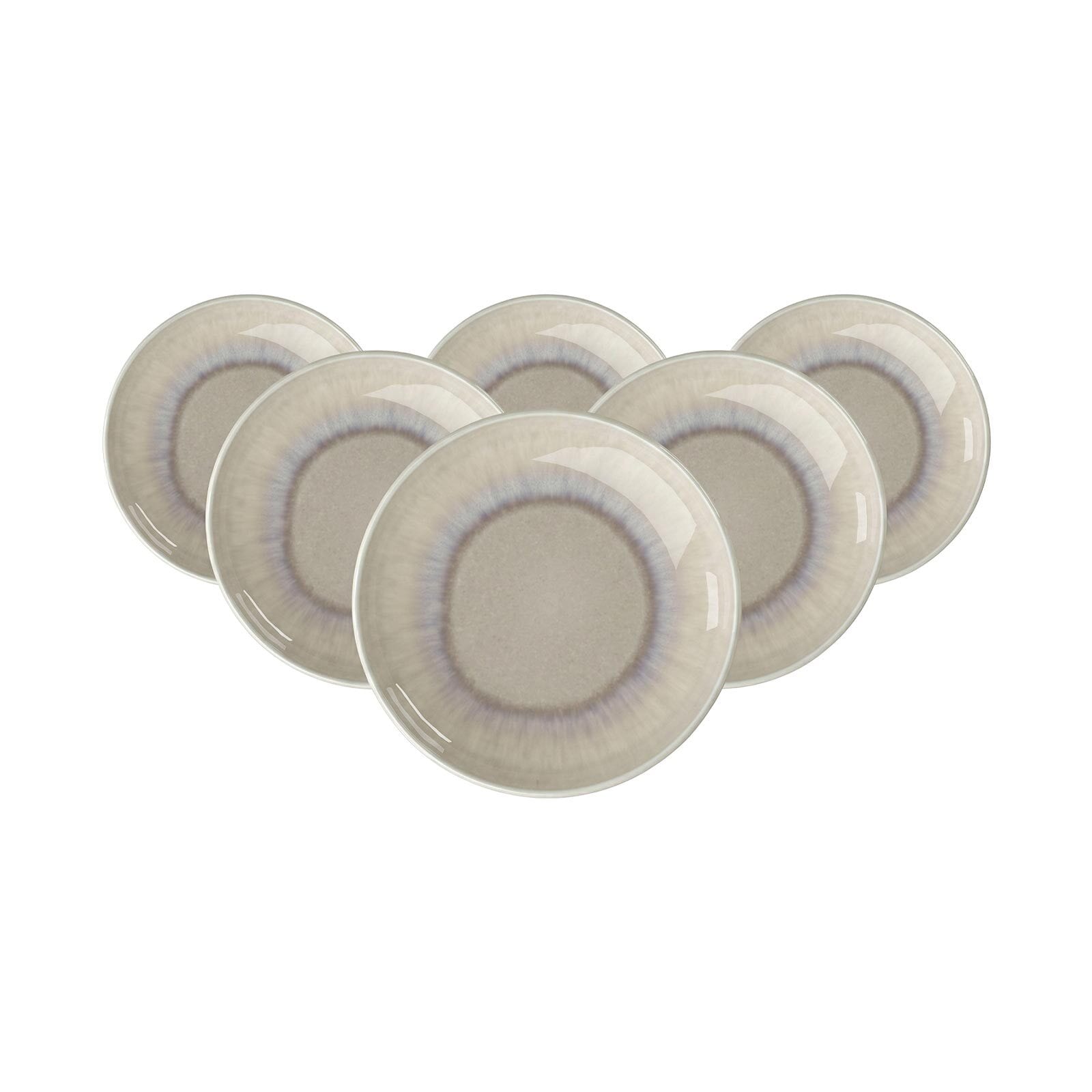 like. by Villeroy & Boch Frühstücksteller "Teller Perlemor Sand ø 16 cm 6er Set beige" Spülmaschinengeeignet, Mikrowellengeeignet