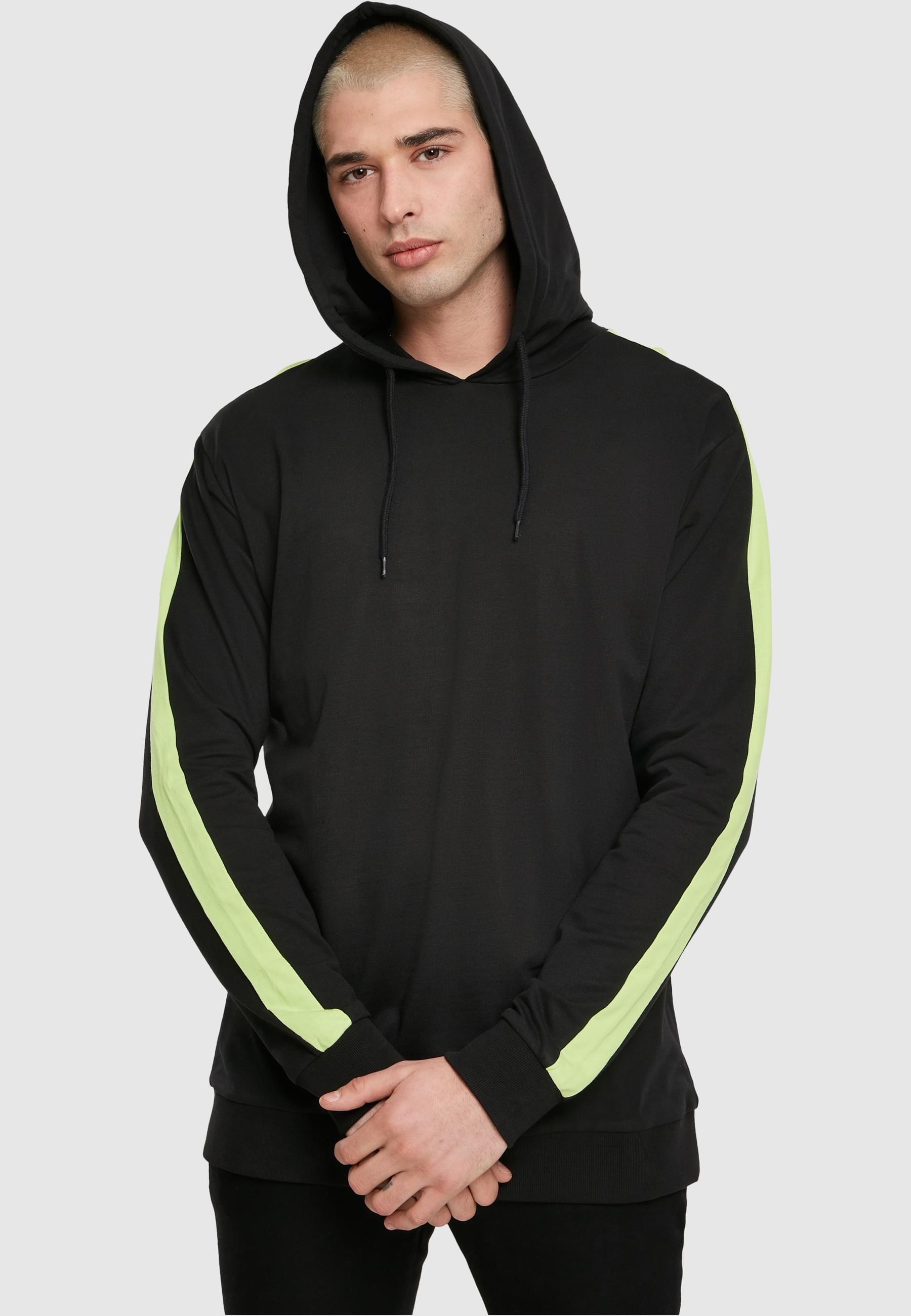 URBAN CLASSICS Sweatshirt »Urban Classics Herren Neon Striped Hoody«, (1 tlg.)