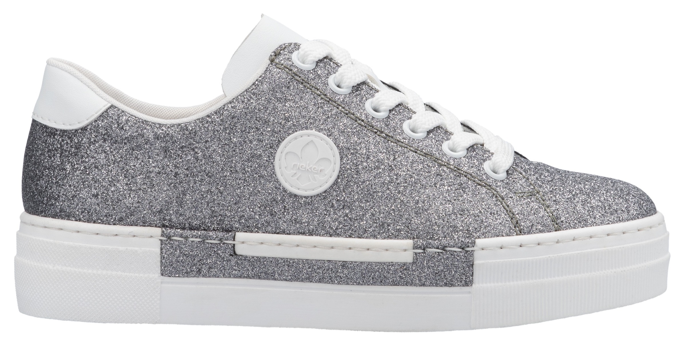 Rieker Sneaker, Freizeitschuh, Halbschuh, Schnürschuh mit Plateausohle