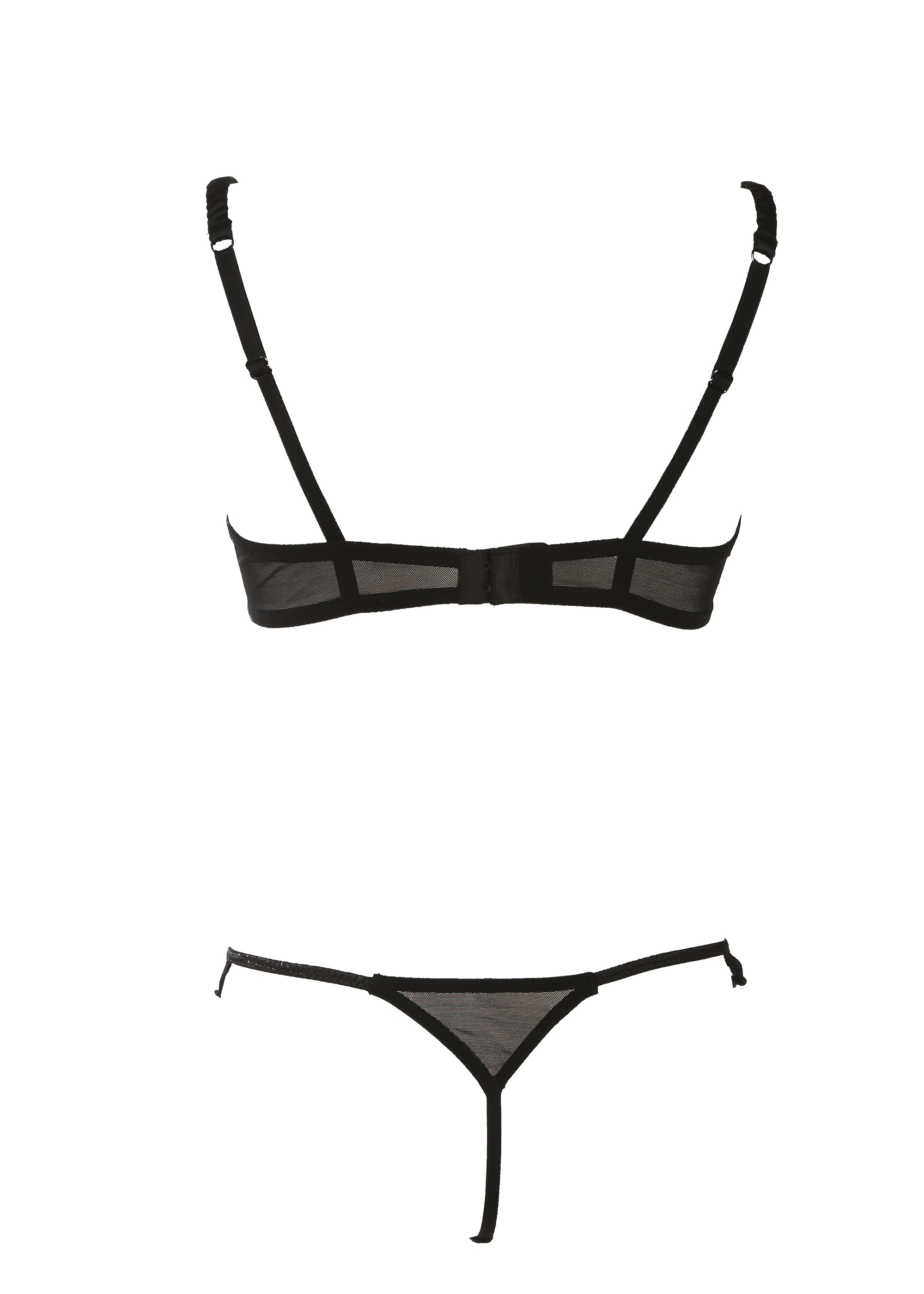Family Trends Set: Push-up-BH, (mit String), mit BH und String
