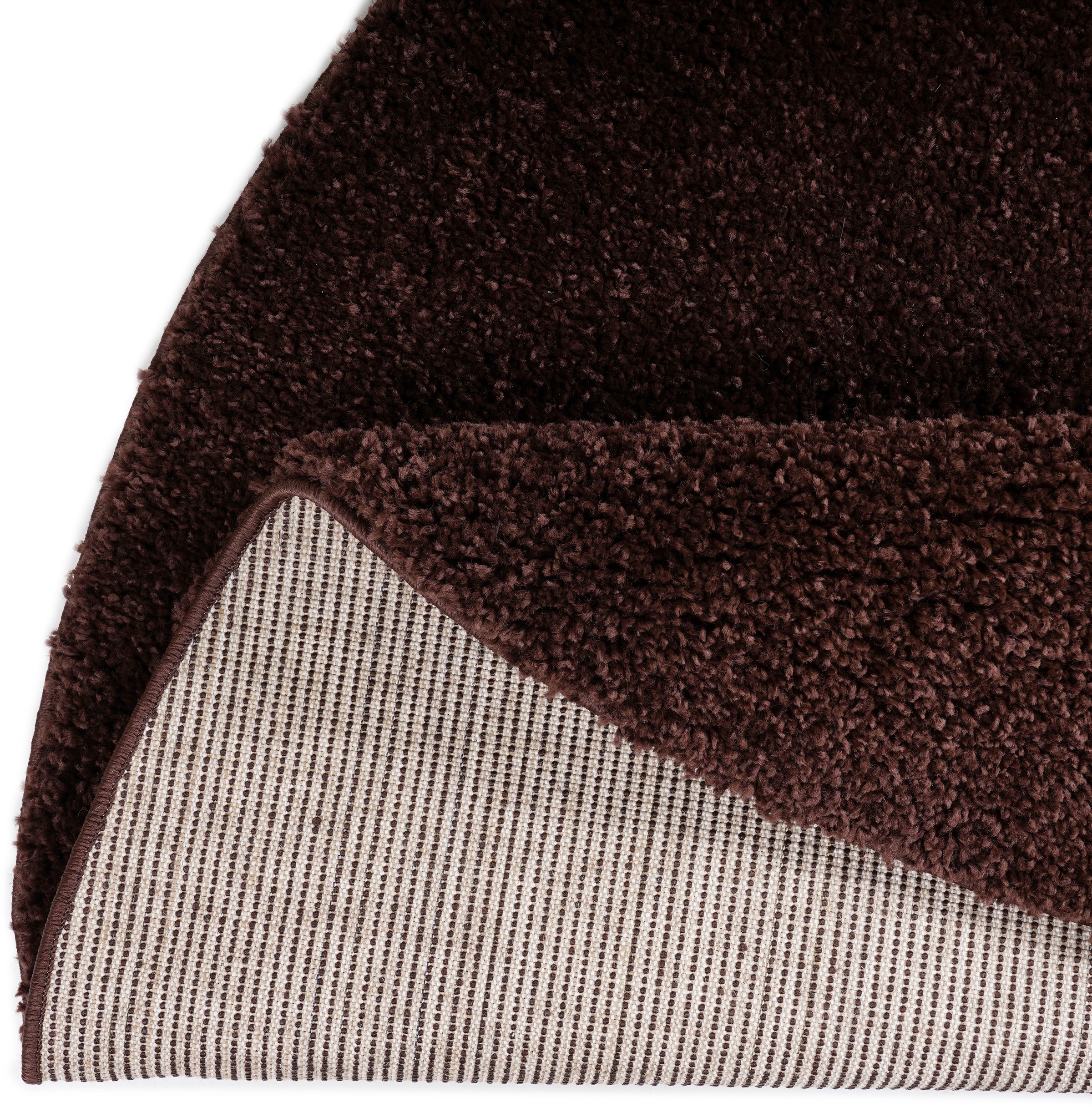 my home Teppich »Viva Teppich rund«, rund, 45 mm Höhe, Uni-Farben, einfarbig, besonders weich und kuschelig